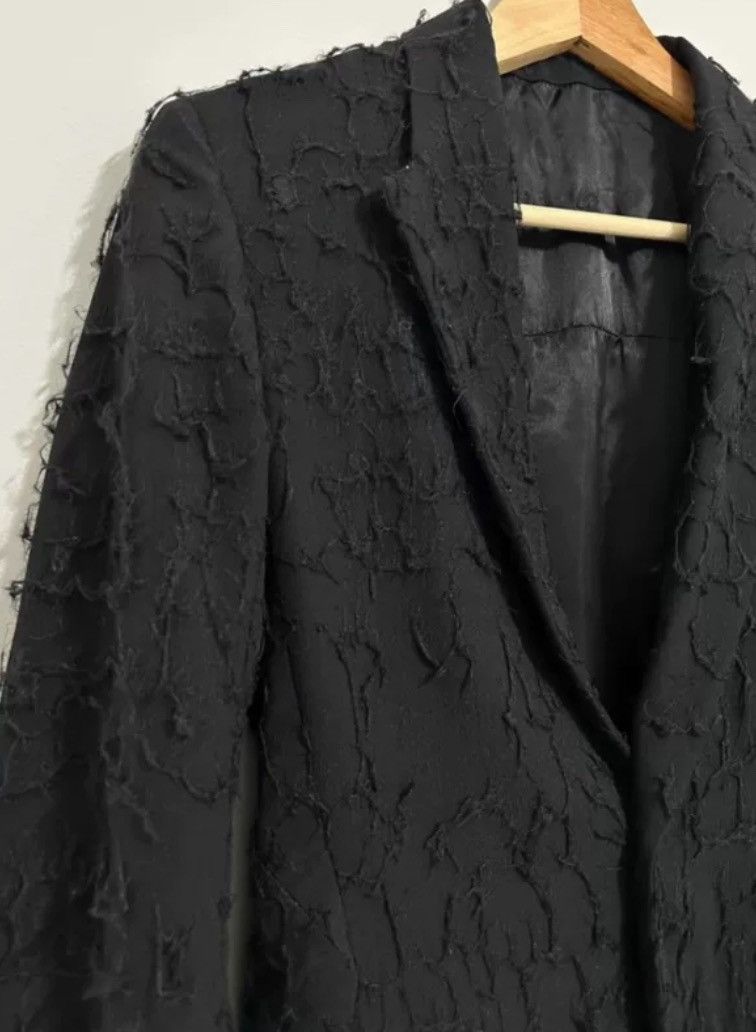 Rick Owens Rick Owens early silk shattered texture dark suit jacket Size US M / EU 48-50 / 2 - 4 Thumbnail
