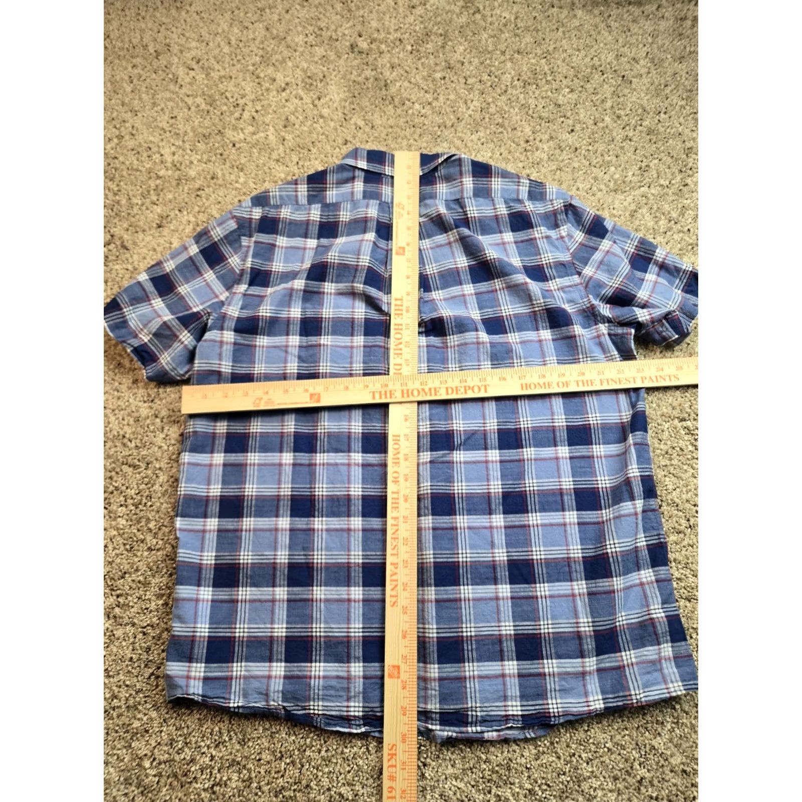 Brooks Brothers Brooks Brothers Shirt Mens L Blue Plaid Button Down Short Sleeve Casual Regular Fit Size US L / EU 52-54 / 3 - 5 Thumbnail