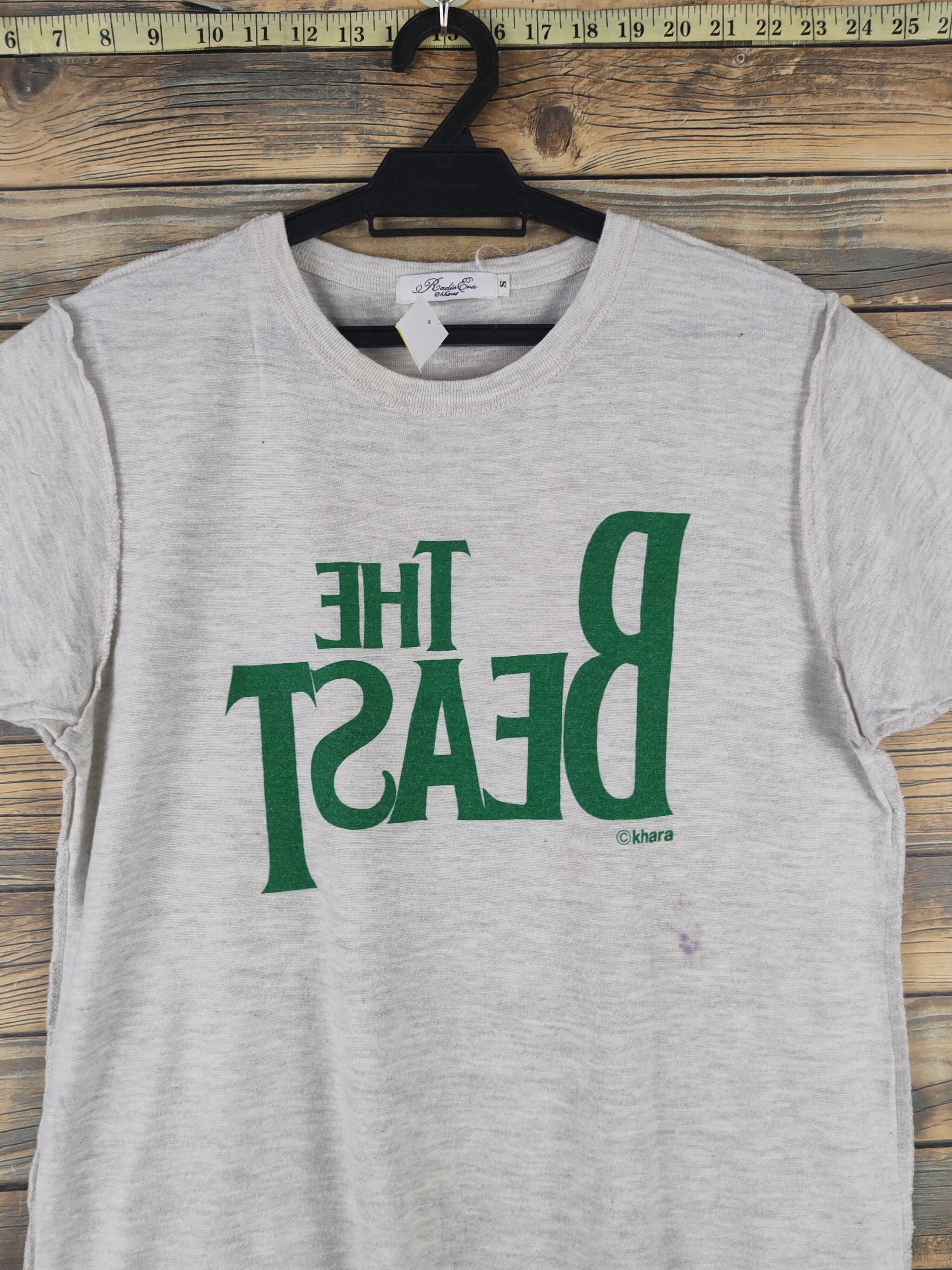 Band Tees DL Radia Eva Ivory The Beast Short Sleeve T-shirt #1696 Size S / US 4 / IT 40 - 3 Thumbnail