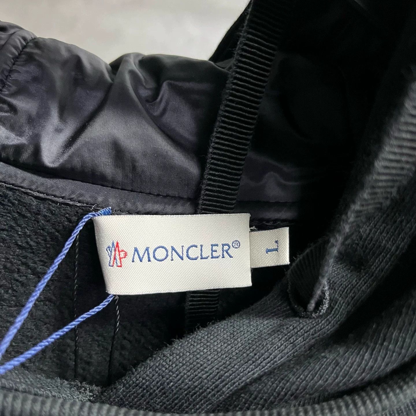 Moncler Moncler Classic Black Striped Hooded Sweatshirt Size US L / EU 52-54 / 3 - 2 Thumbnail