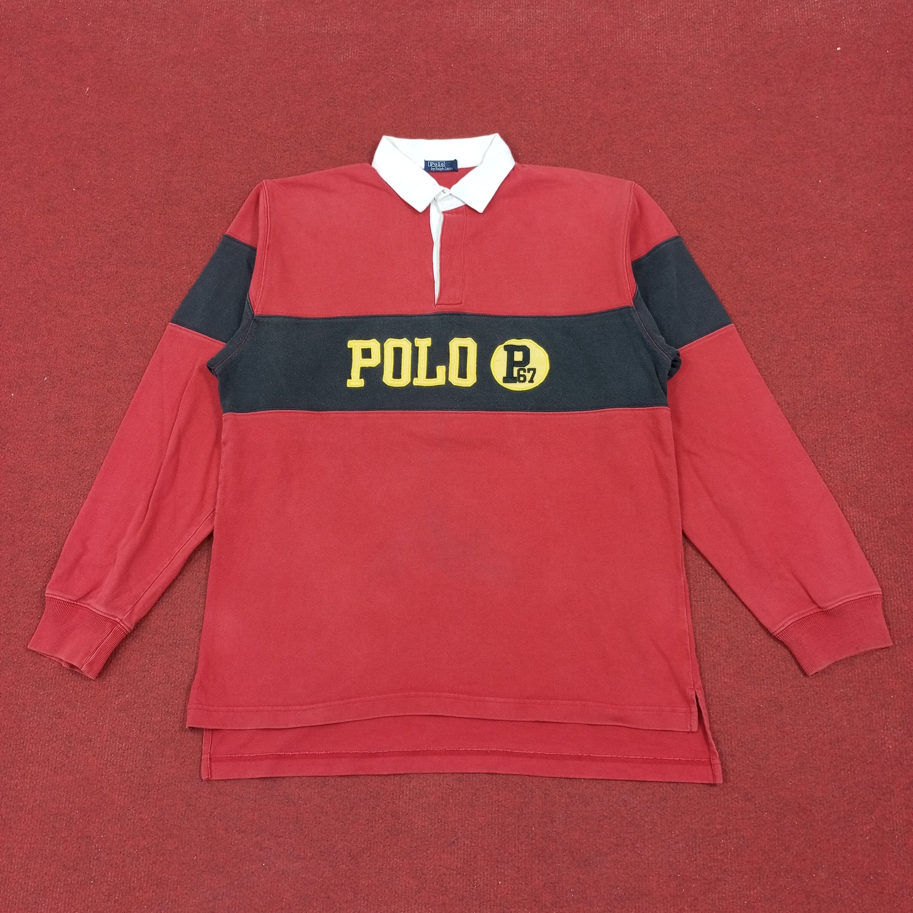 Polo Ralph Lauren Polo by Ralph Lauren Nice Design Long Sleeve Polos Size US XL / EU 56 / 4 - 1 Thumbnail