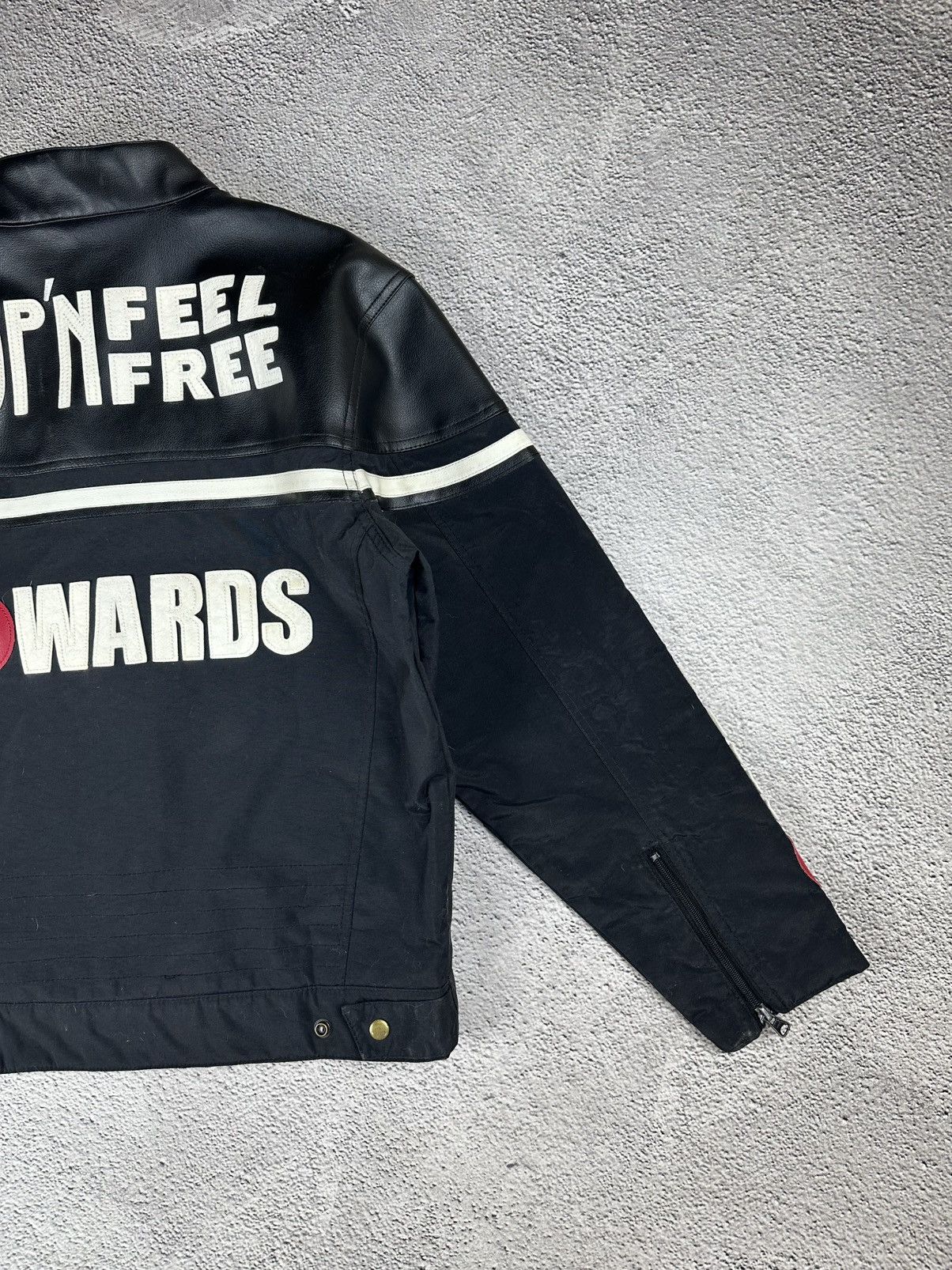 Other Vintage Racing Jacket Wards RingDenim Stop’n Feel Free Motor Size US L / EU 52-54 / 3 - 12 Thumbnail
