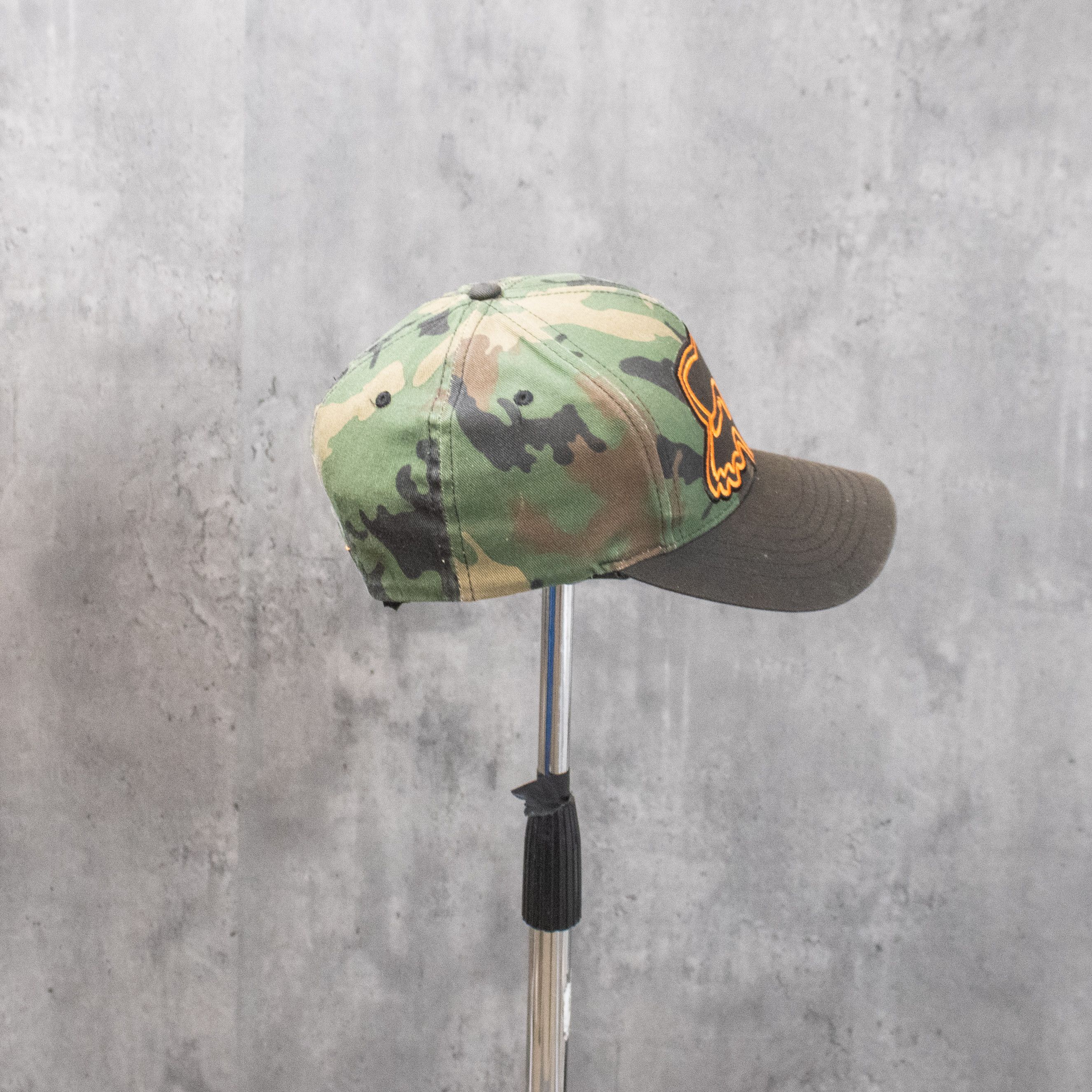 Fox Racing Vintage VTG Y2K 2000's 00's Fox Racing Camo Fitted Hat Size ONE SIZE - 2 Thumbnail