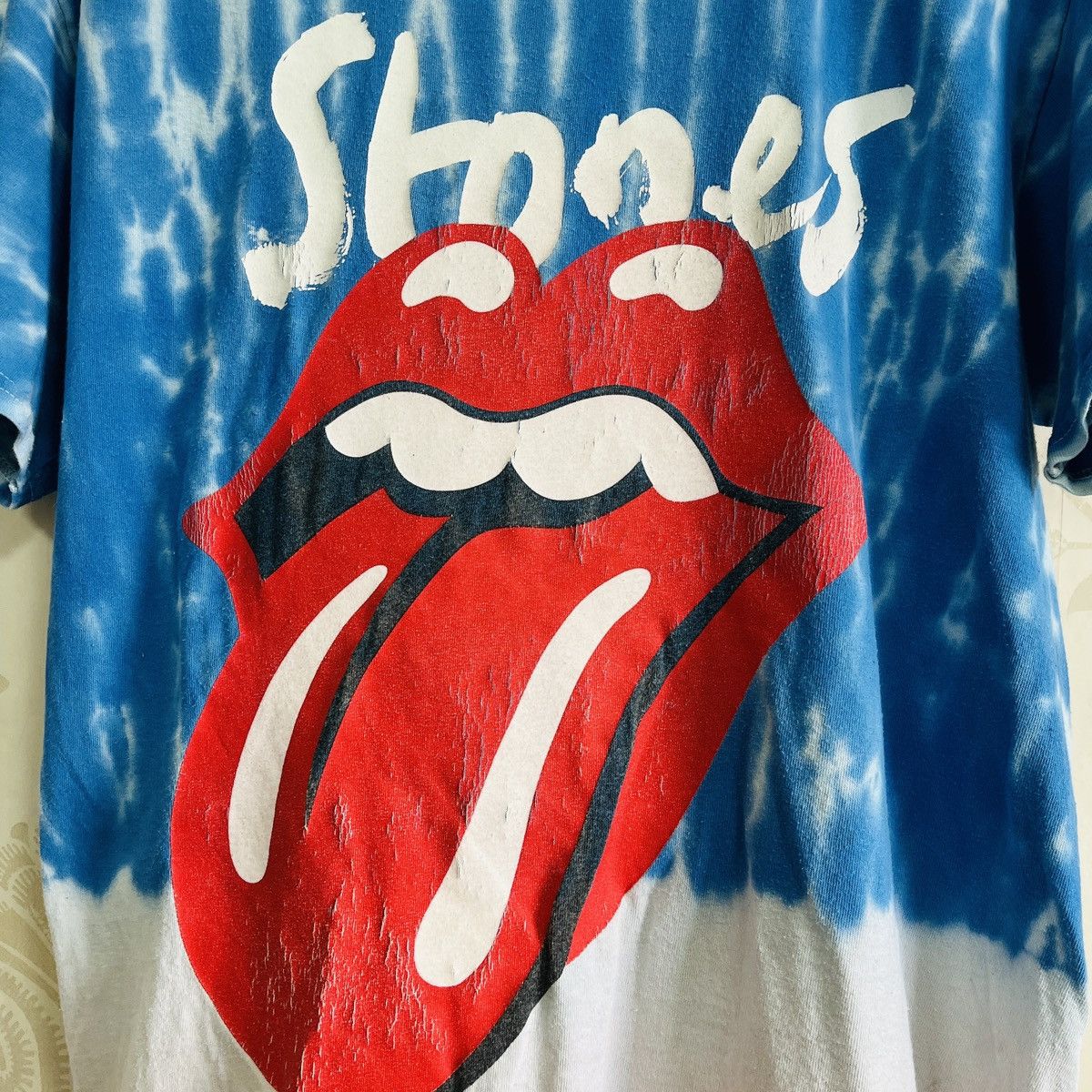 Band Tees × The Rolling Stones The Rolling Stones Concert Tour 2019 Big Logo Tie Dye TShirt Size US M / EU 48-50 / 2 - 10 Thumbnail