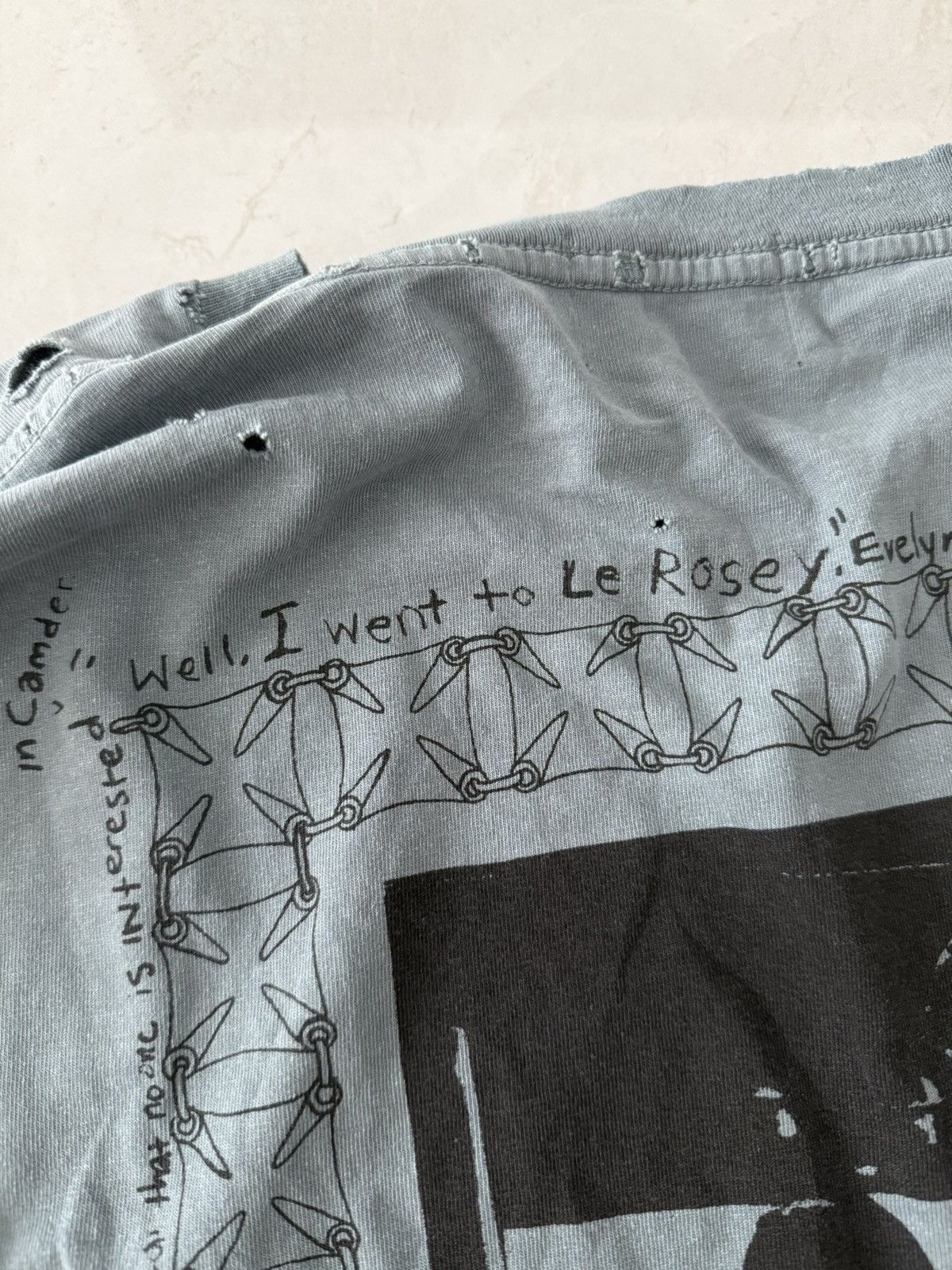 Enfants Riches Deprimes Enfants Riches Deprimes Petrol Distressed Longsleeve Sz.M Size US M / EU 48-50 / 2 - 8 Thumbnail
