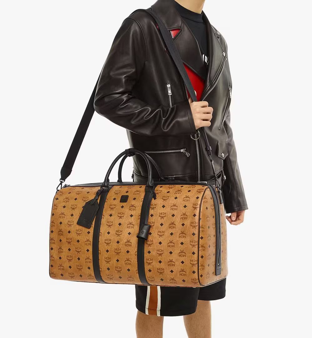 MCM o1mt1gz0125 Size: OS / Unisex Weekender Bag in Brown/Black Size ONE SIZE - 6 Thumbnail