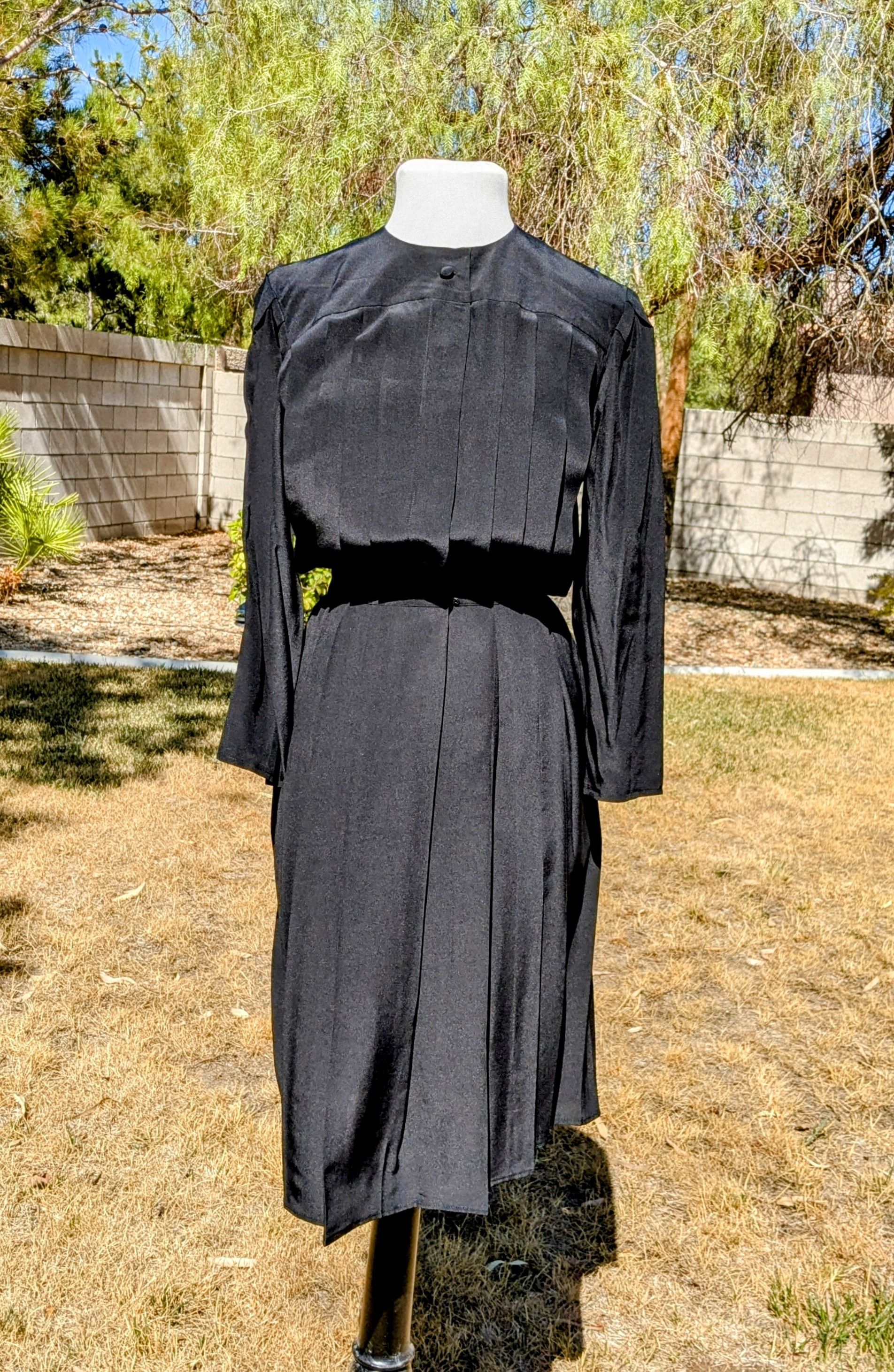 Other VTG Silk Charles Bianco Italian Collection Pleated Dress Size M / US 6-8 / IT 42-44 - 1 Thumbnail