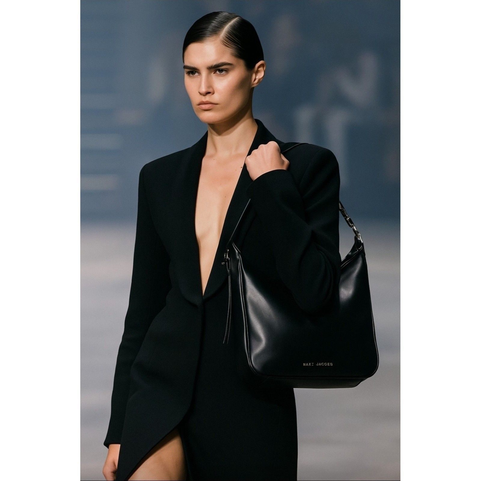 Marc Jacobs MARC JACOBS THE TEMPO LEATHER HOBO SHOULDER BAG BLACK Size ONE SIZE - 22 Thumbnail