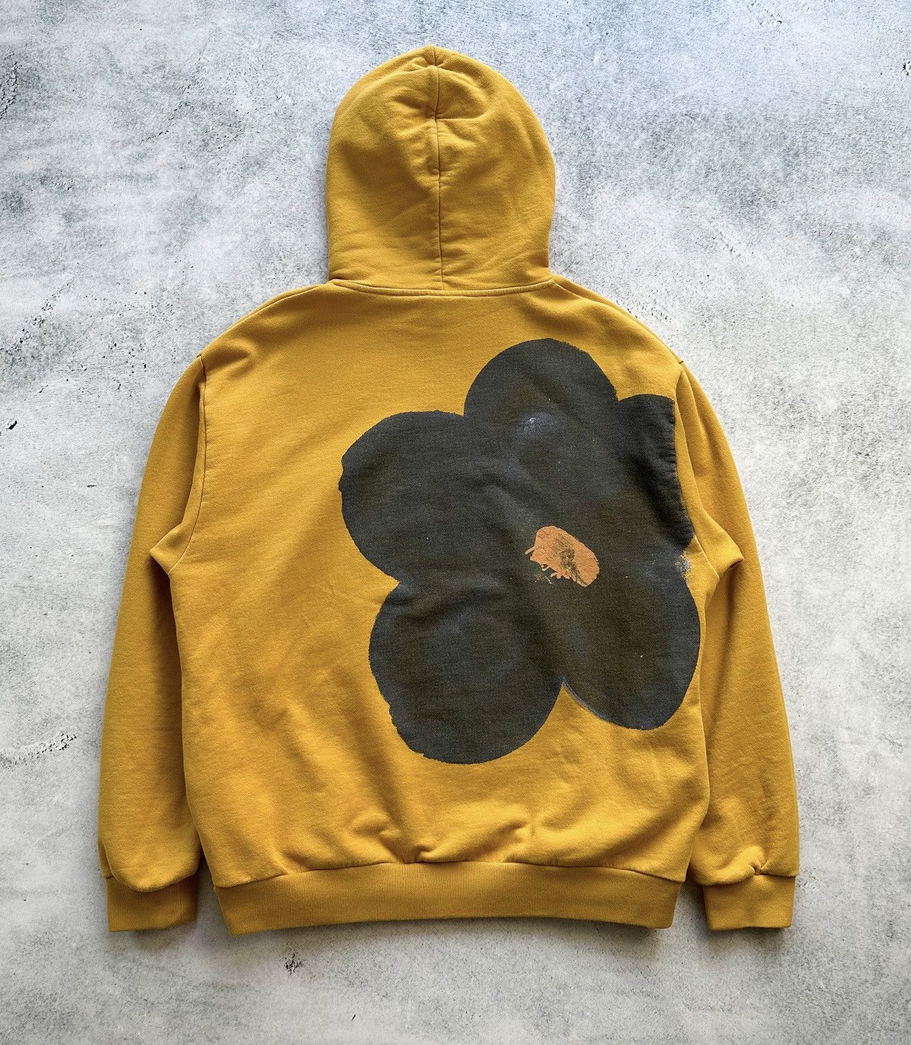 image of Marni Flower Hoodie in Mustard, Men's (Size XL)