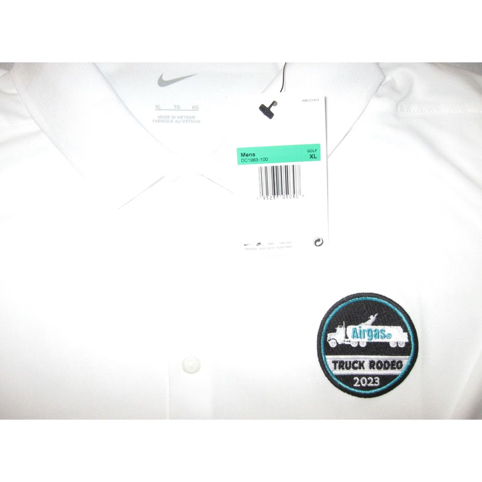 Nike Nike Polo Shirt Men XL White 2023 Truck Rodeo Polo Shirt Nike Men XL White Rodeo 2023 Size US XL / EU 56 / 4 - 3 Thumbnail