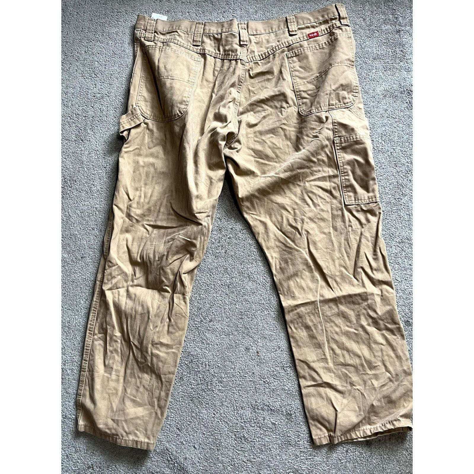 Wrangler VINTAGE Wrangler Carpenter Pants Jeans Beige Light Brown Men’s 44x30 Size US 44 / EU 60 - 2 Thumbnail