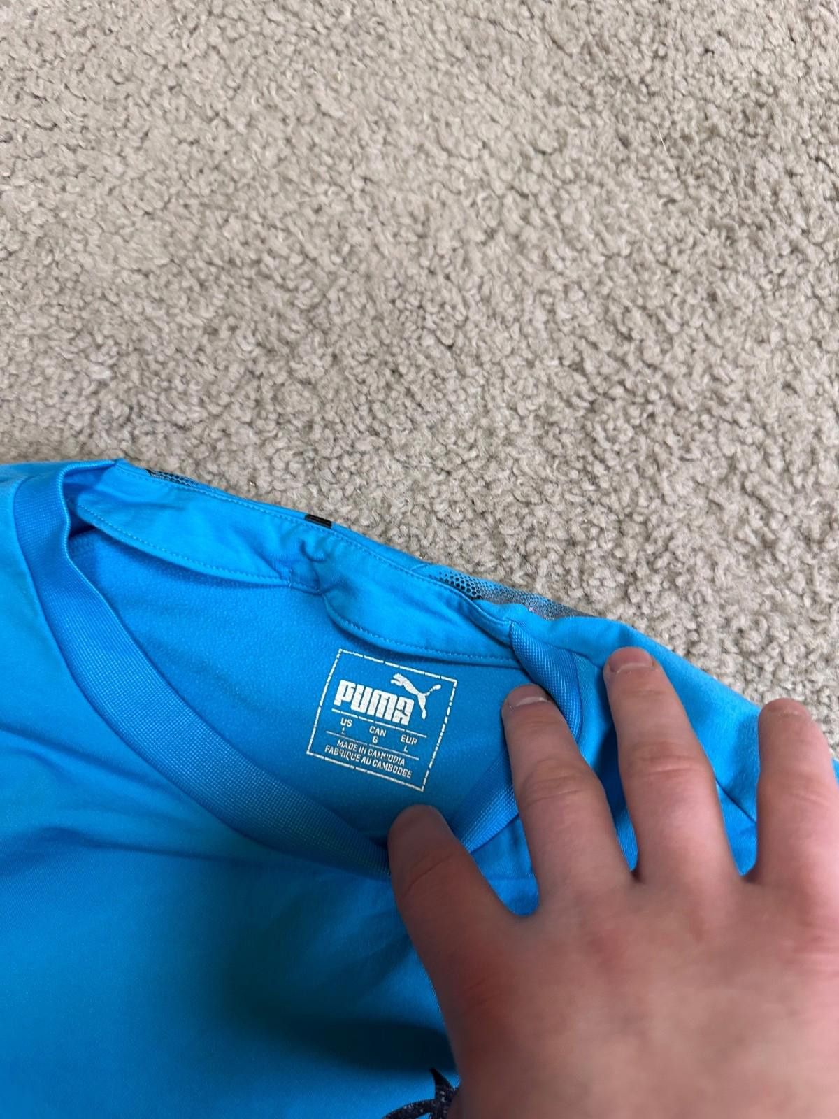 Puma 2018-19 Olympique Marseille Football Soccer Training Shirt Size US L / EU 52-54 / 3 - 6 Thumbnail