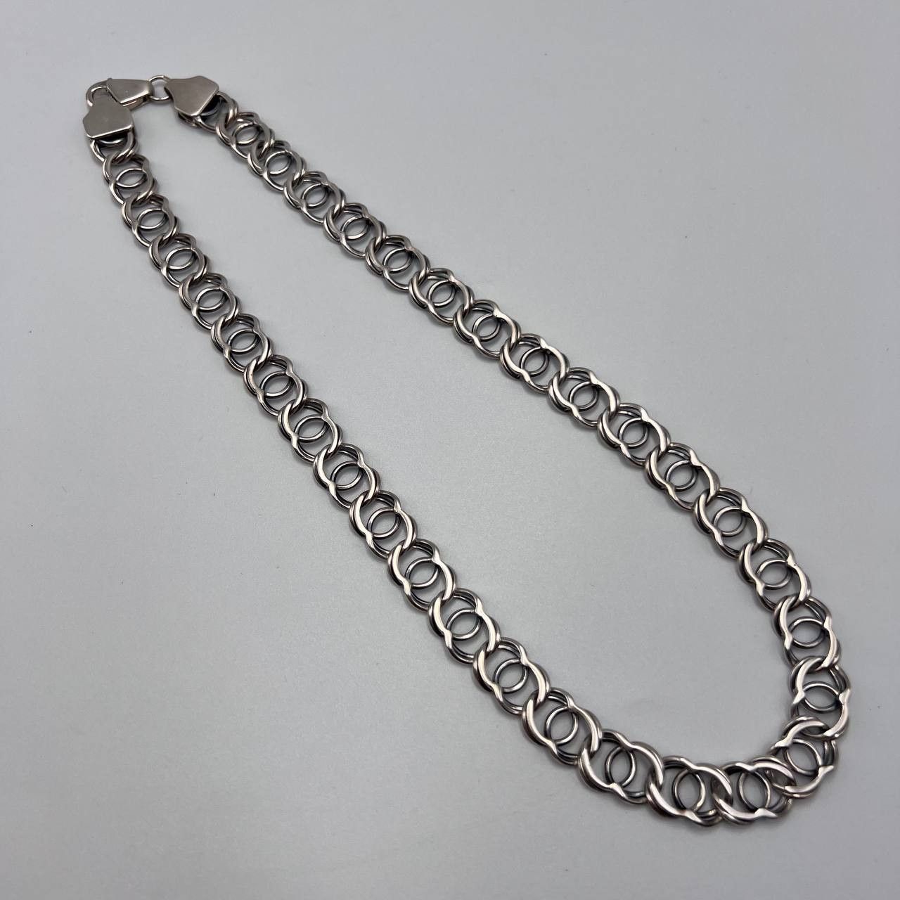 Sterling Silver Vintage Sterling Silver 925 Men's Chain Necklace 50.8 gr Size ONE SIZE - 4 Thumbnail