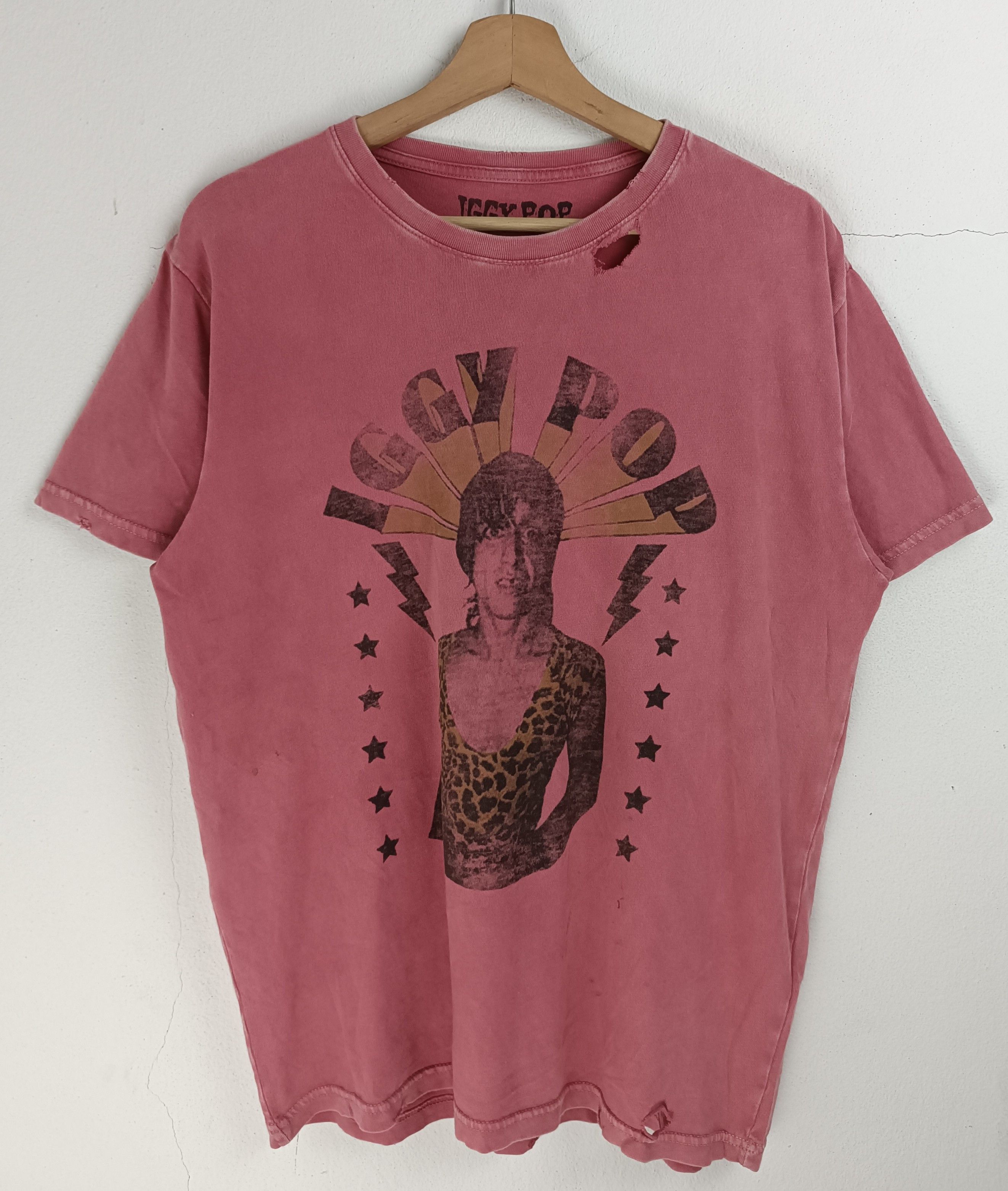 Band Tees THRASHED FADED VINTAGE IGGY POP I WANNA BE YOUR DOG TEE Size US L / EU 52-54 / 3 - 3 Thumbnail