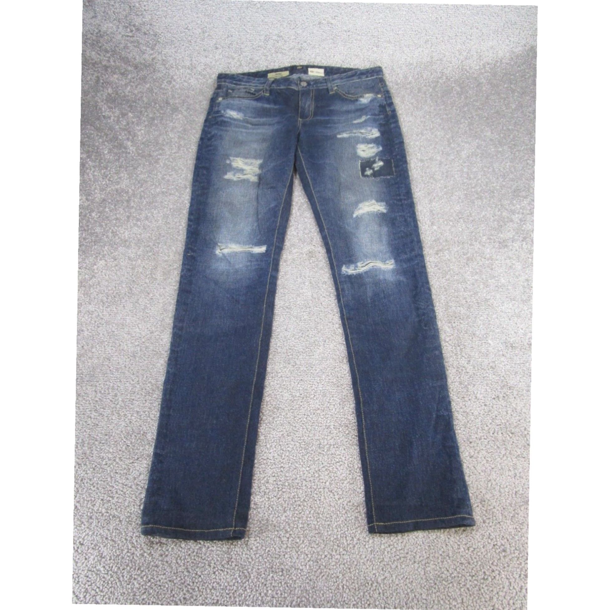 Denime AG Adriano Goldschmied Womens Dark Blue Low Rise Jegging Jeans Size 27 Size 27" / US 4 / IT 40 - 1 Thumbnail