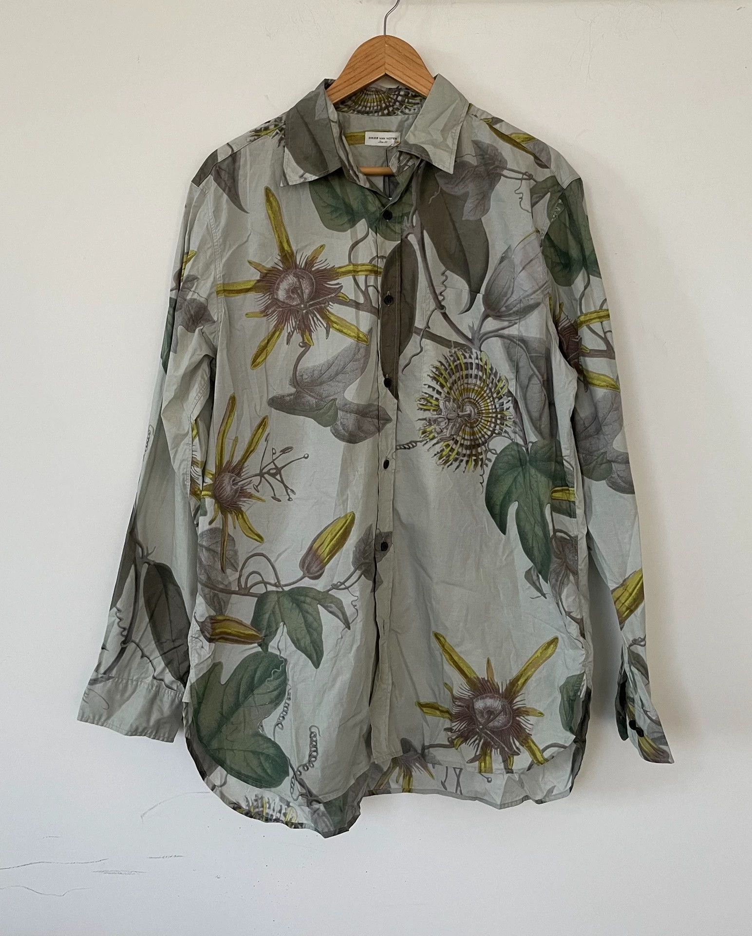 Dries Van Noten Dries van noten Men's Plant Printed Shirt Size US L / EU 52-54 / 3 - 1 Thumbnail