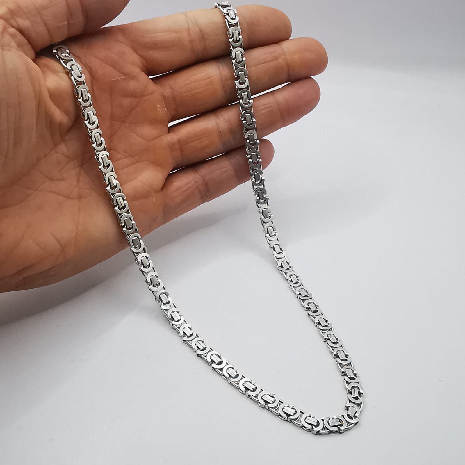 Sterling Silver Vintage Jewelry Chain, 925 Sterling Silver, Signed 34.53g Size ONE SIZE - 5 Thumbnail