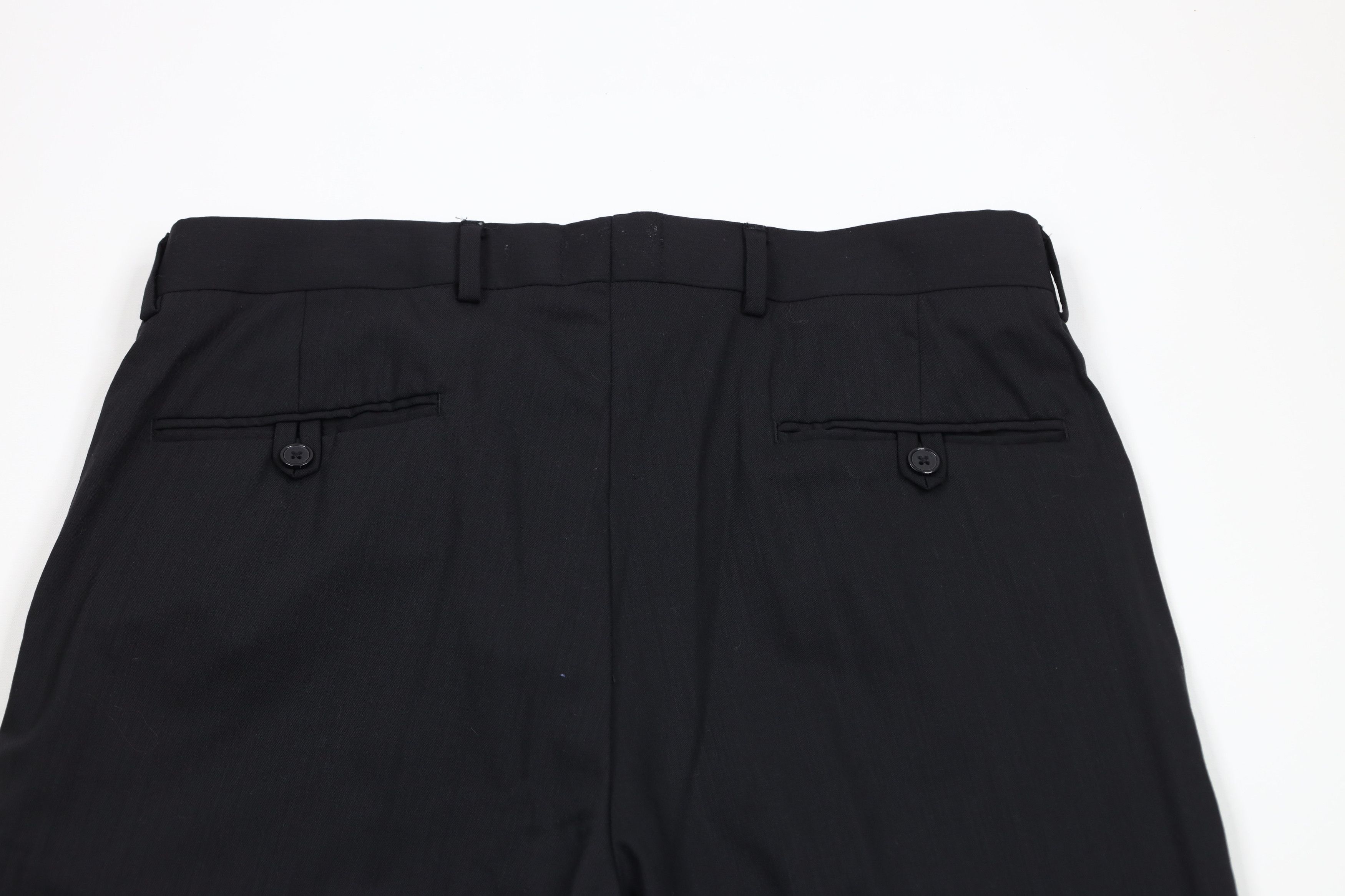 Vintage Vintage 90s Streetwear Wide Leg Chino Pants Trousers Black Size US 34 / EU 50 - 9 Thumbnail