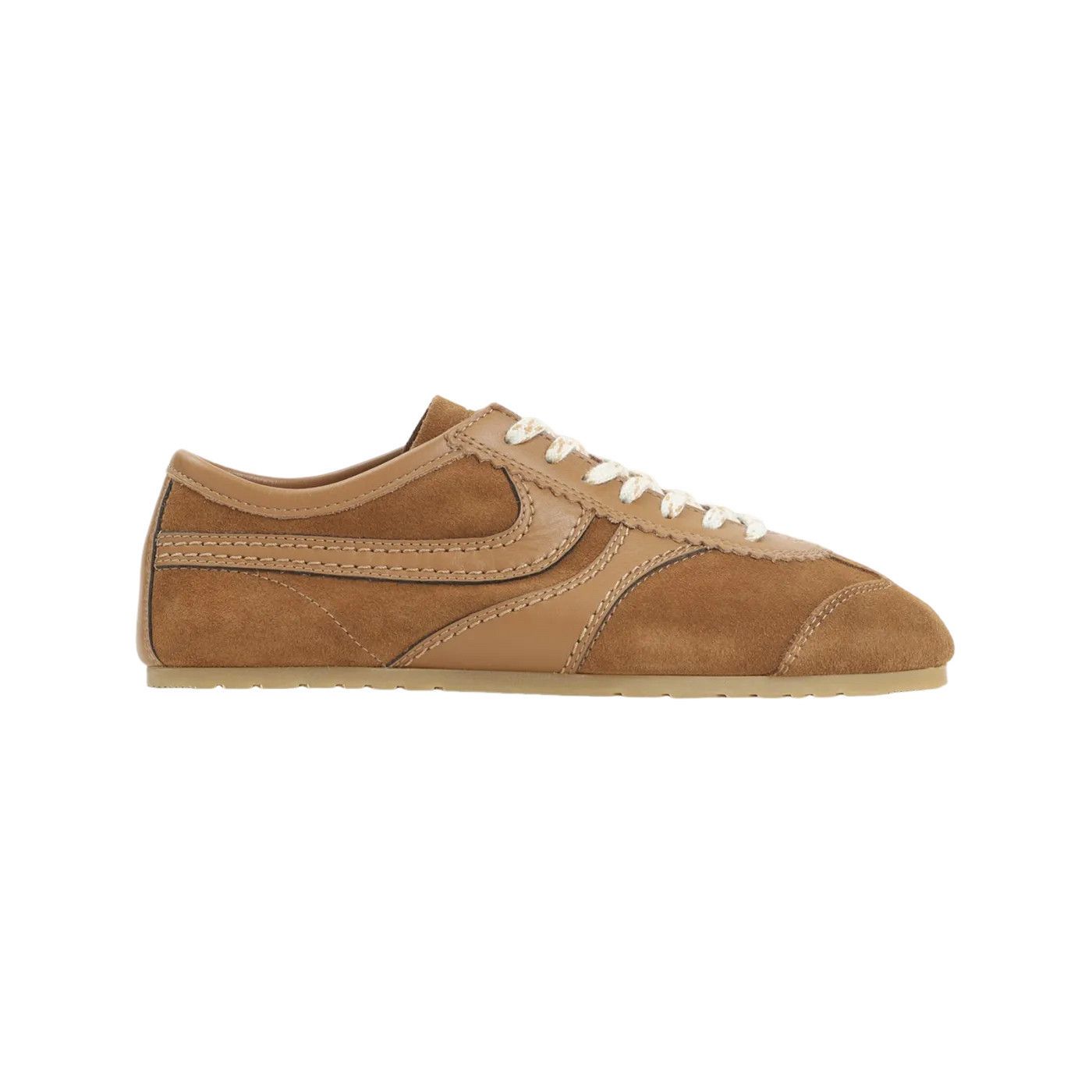 DRIES VAN NOTEN Tan Suede Men's Sneakers New And Authentic (