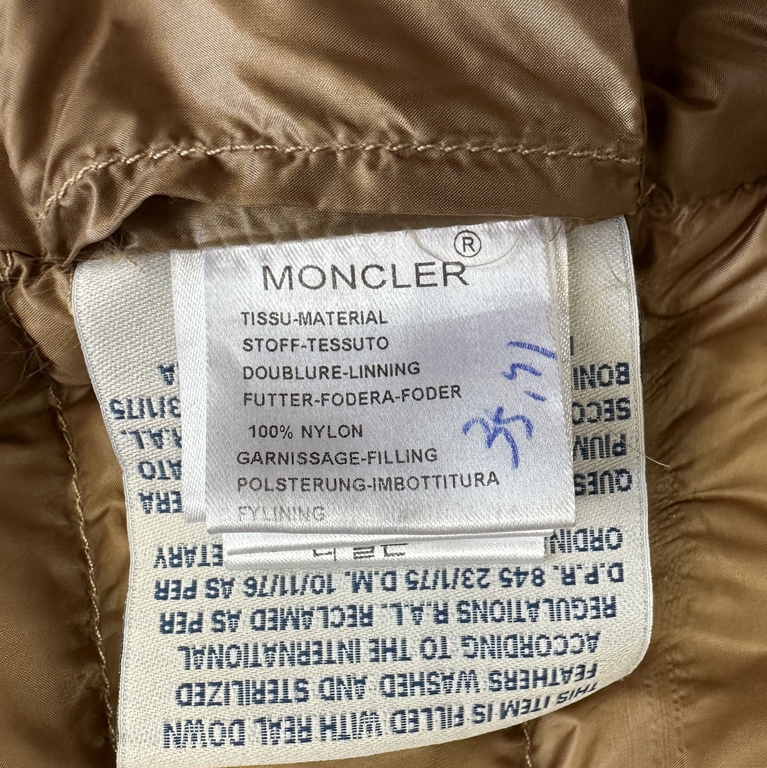 Moncler MONCLER Eden Light Down Jacket Size2 XS-S Beige Luxury Brand Size S / US 4 / IT 40 - 14 Thumbnail