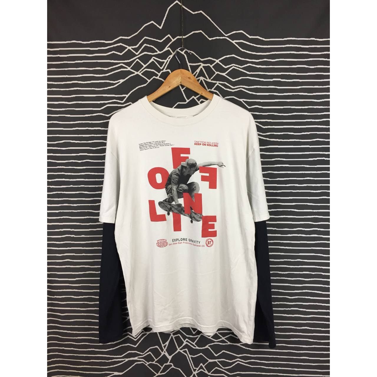 H&M × Vintage H&M Keep On Rolling Explore Gravity Long Sleeve Skate Tee Size US L / EU 52-54 / 3 - 2 Thumbnail