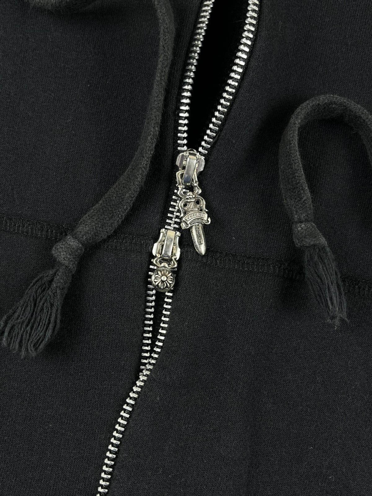 Chrome Hearts Chrome Hearts Leather Cross Patch Two Way Zip Up Hoodie Size M / US 6-8 / IT 42-44 - 5 Thumbnail