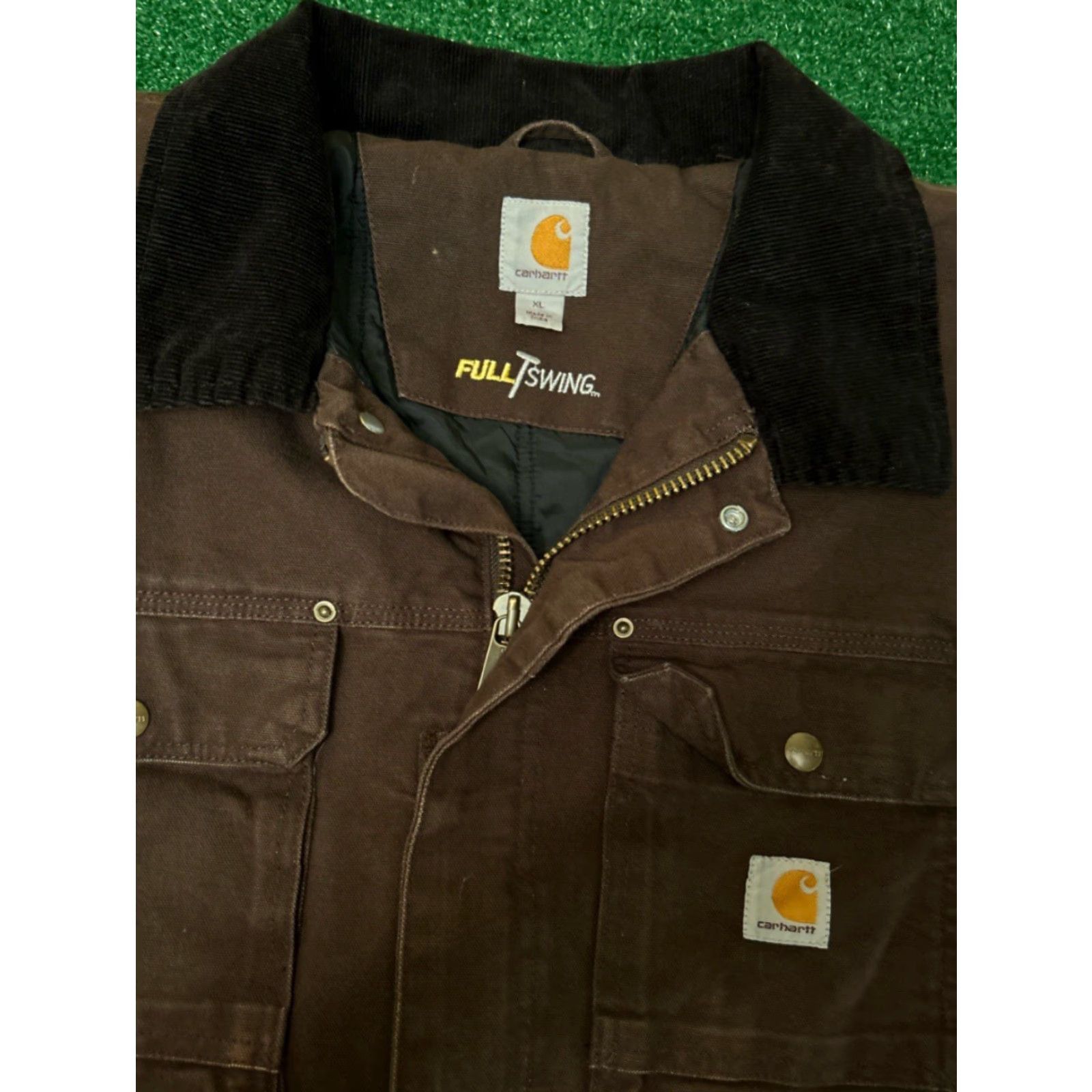 Carhartt VINTAGE Carhartt Jacket Work Wear Full Swing Detroit Dark Brown Mens Size XL Size US XL / EU 56 / 4 - 2 Thumbnail
