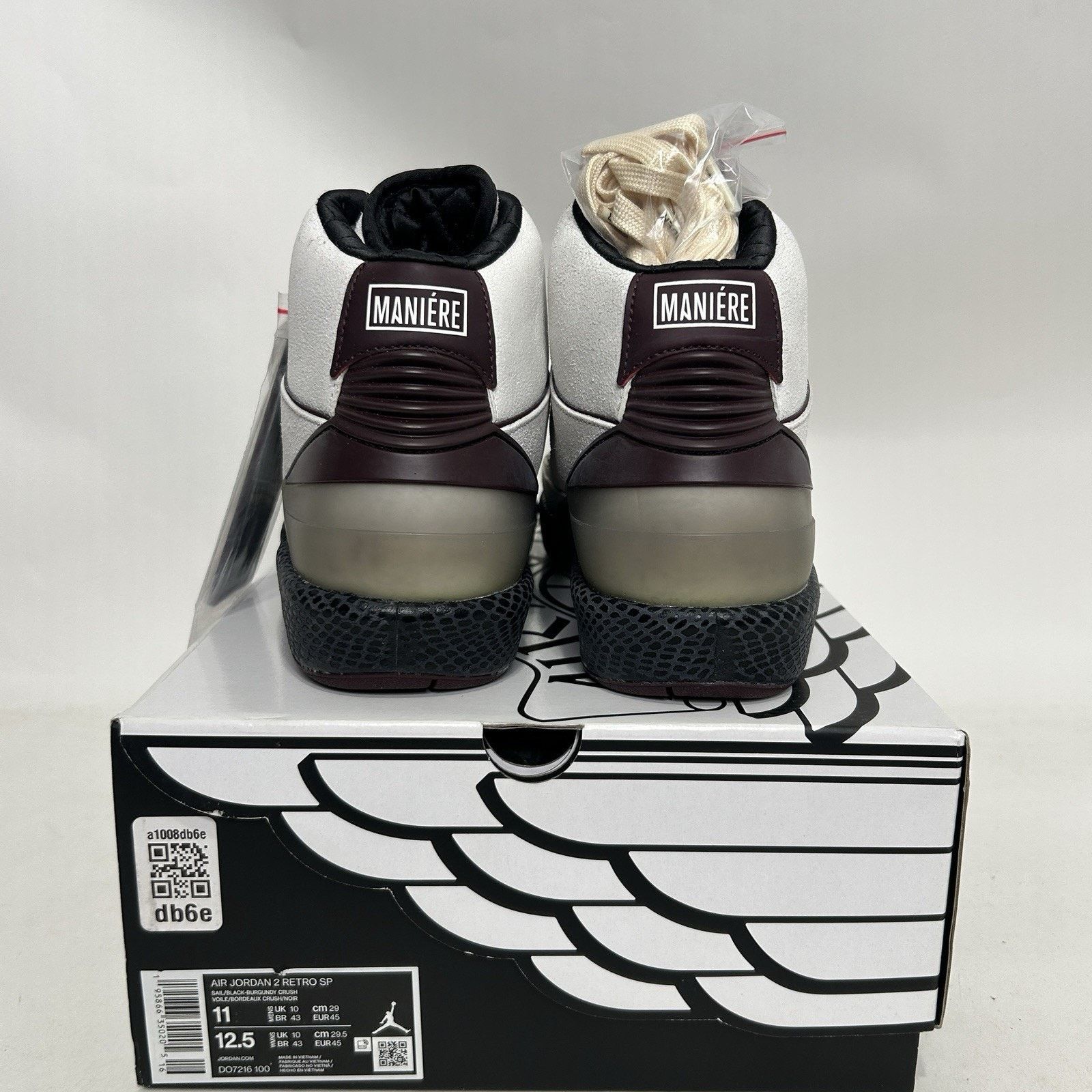Jordan Brand Nike Air Jordan 2 Retro SP x A Ma Maniére “Airness” Size US 11 / EU 44 - 4 Thumbnail