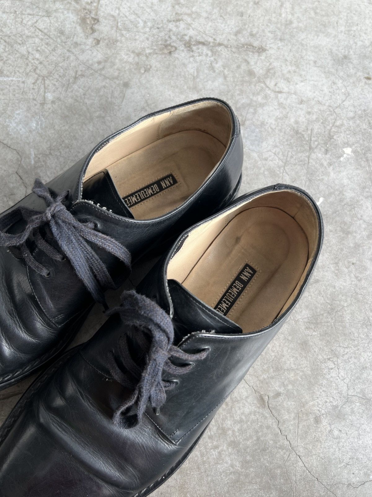 Ann Demeulemeester Ann Demeulemeester - Vitello Leather Lace Up Derby Shoes Size US 8 / EU 41 - 8 Thumbnail