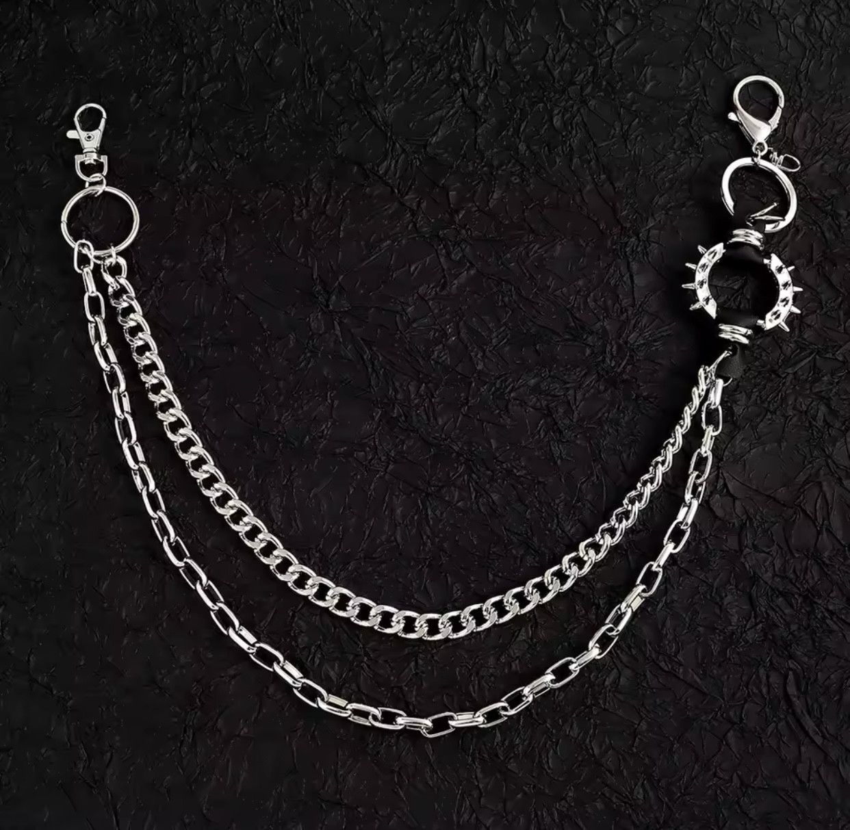 Jewelry Metal Punk Rock Layered Chain Size ONE SIZE - 1 Thumbnail