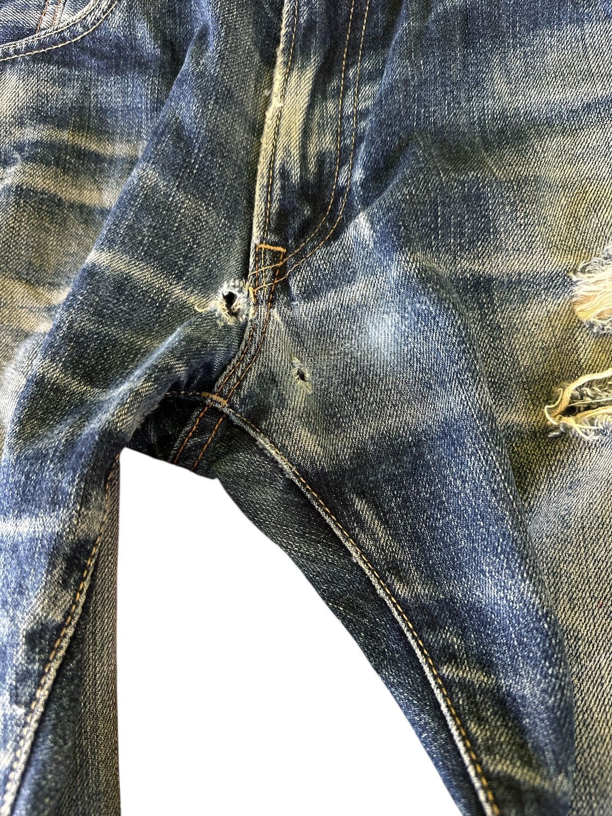 Japanese Brand Distress Uniqlo Selvedge 32x37 . Size US 32 / EU 48 - 6 Thumbnail