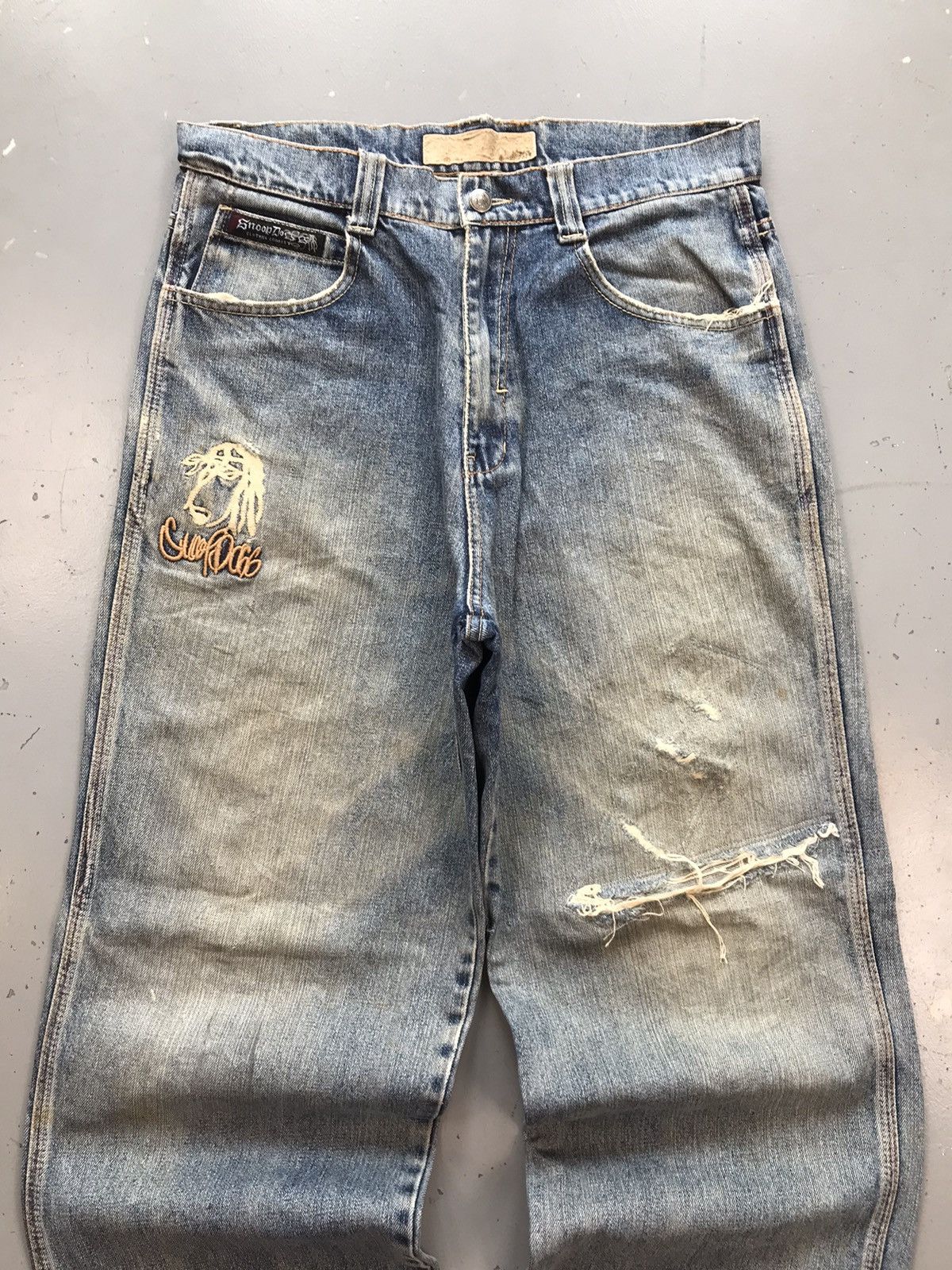 Snoop Dogg × Vintage Vintage snoop dogg embroidered distressed denim Size US 34 / EU 50 - 5 Thumbnail