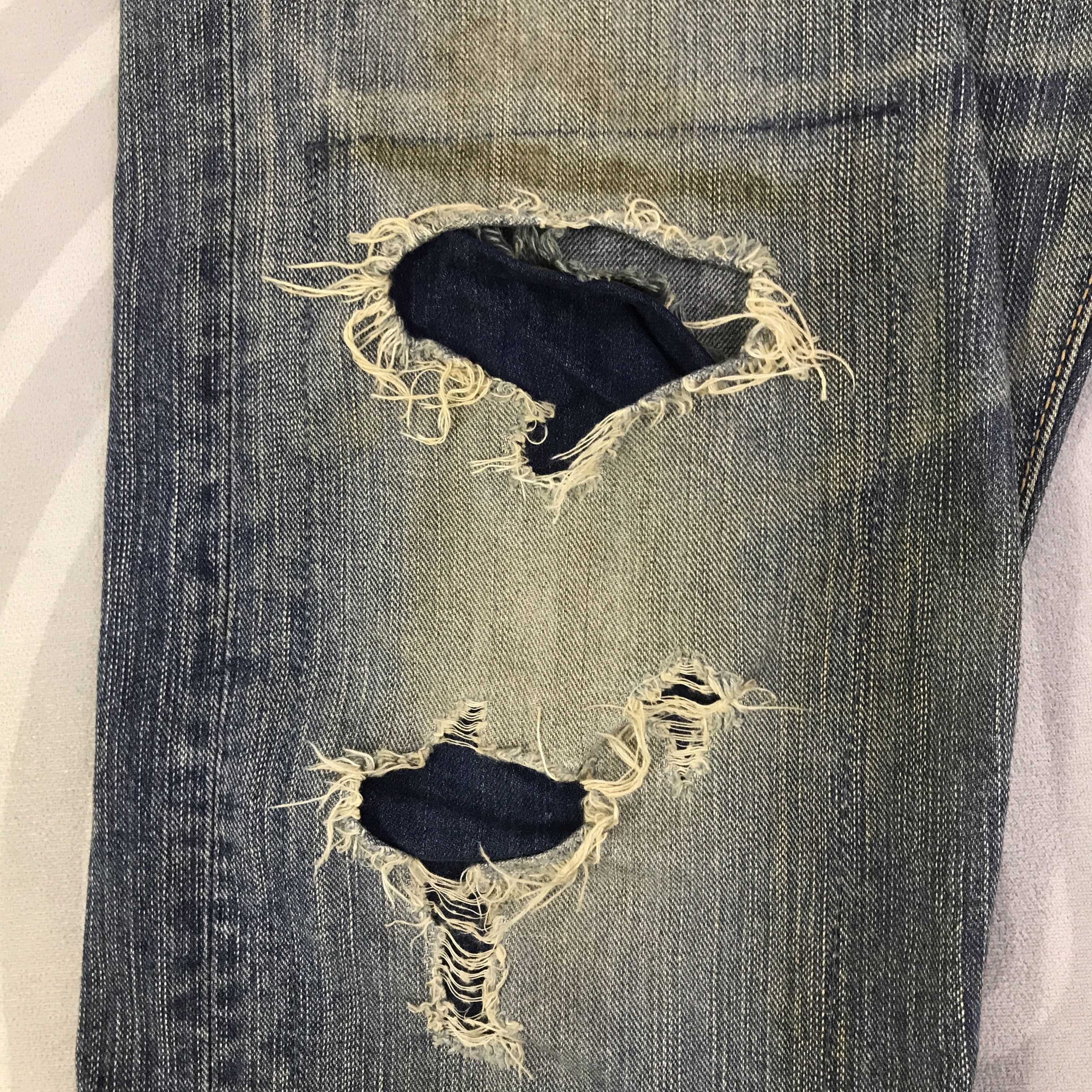 Edwin Vintage Edwin Distressed Denim Jeans pants K129B2 Size US 34 / EU 50 - 12 Thumbnail