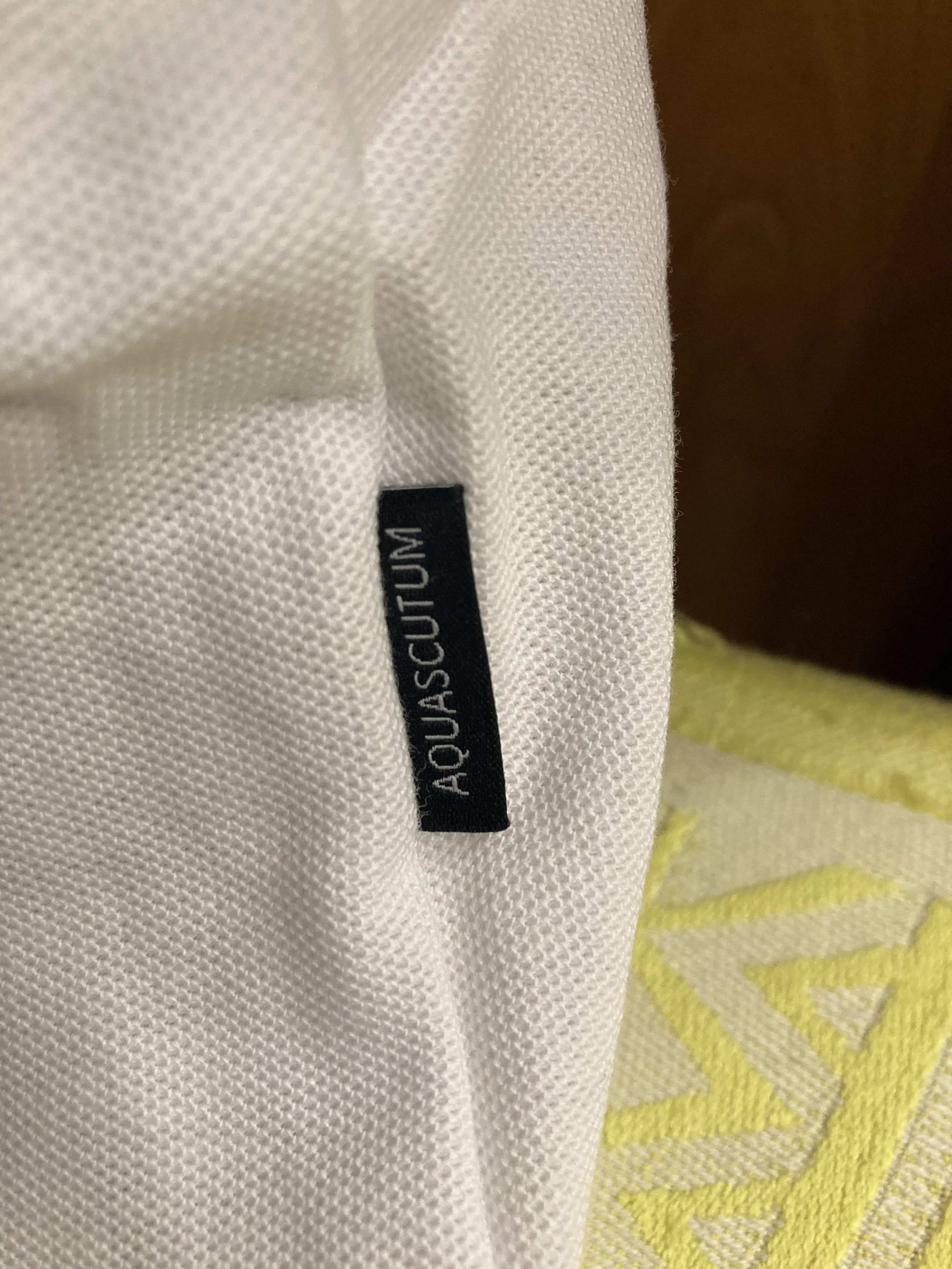 Aquascutum Aquascutum Branded Shoulder Tipped White Polo Shirt Size US XL / EU 56 / 4 - 10 Thumbnail