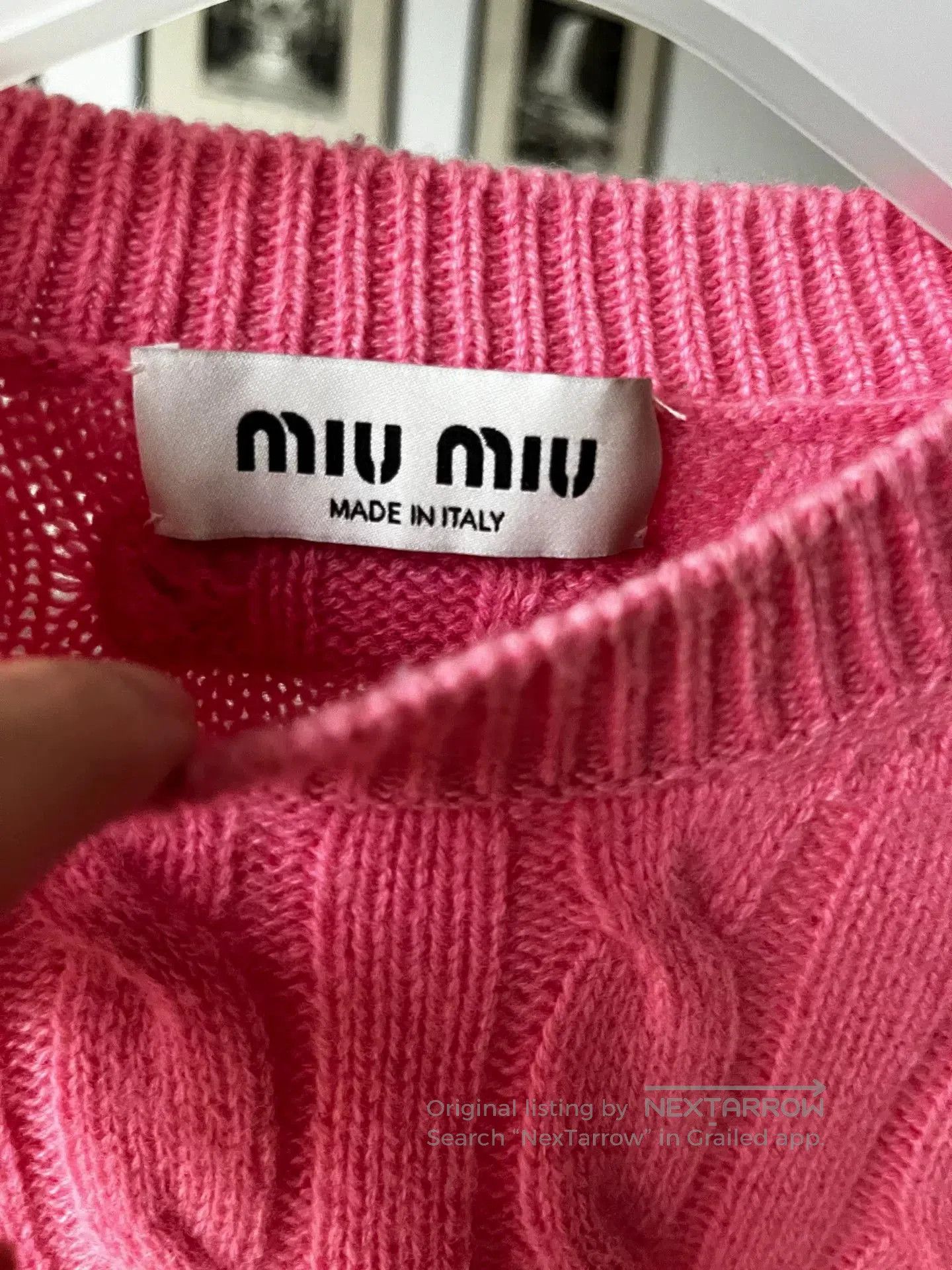 Miu Miu Miumiu Cable Knit Cashmere Top. Size S / US 4 / IT 40 - 4 Thumbnail