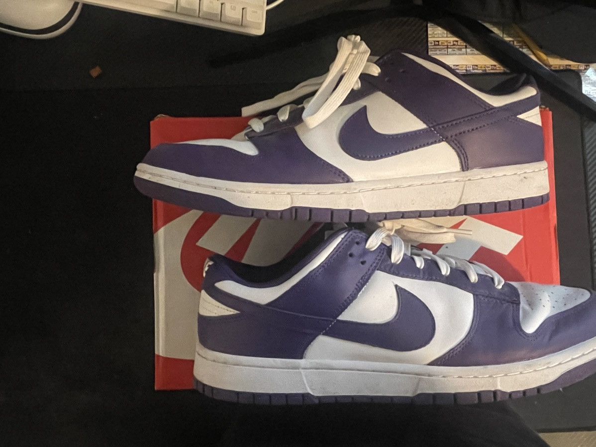 Nike Nike Dunks Championship Court Purple Size US 12.5 / EU 45-46 - 6 Thumbnail