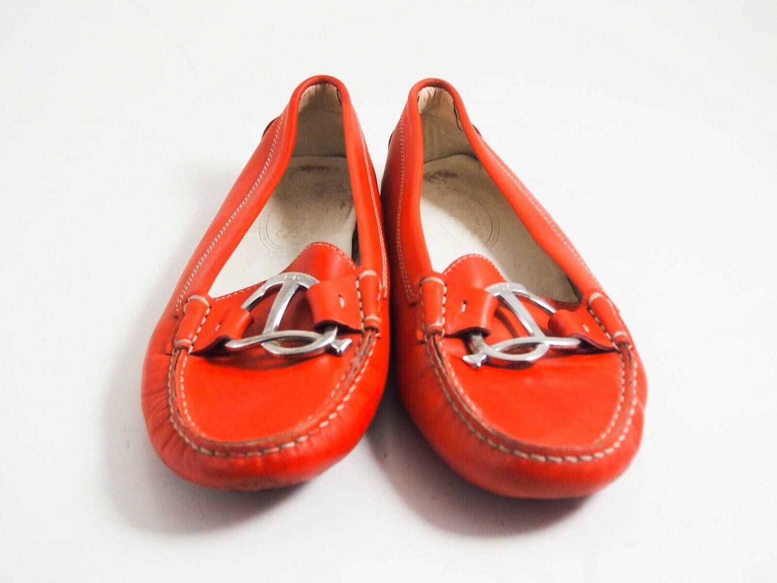 Tod's Tod's Gommino Driving Loafers Red Leather Womens EU 38 US 8 Size US 8 / IT 38 - 3 Thumbnail