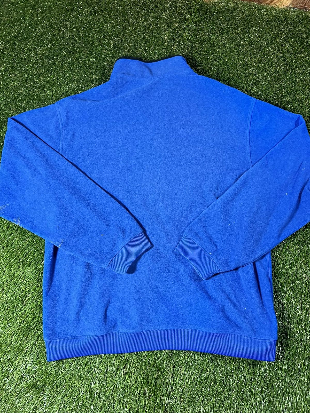 Nike Vintage Y2K Distressed Blue Nike Fleece Sherpa Jacket Size US XL / EU 56 / 4 - 3 Thumbnail