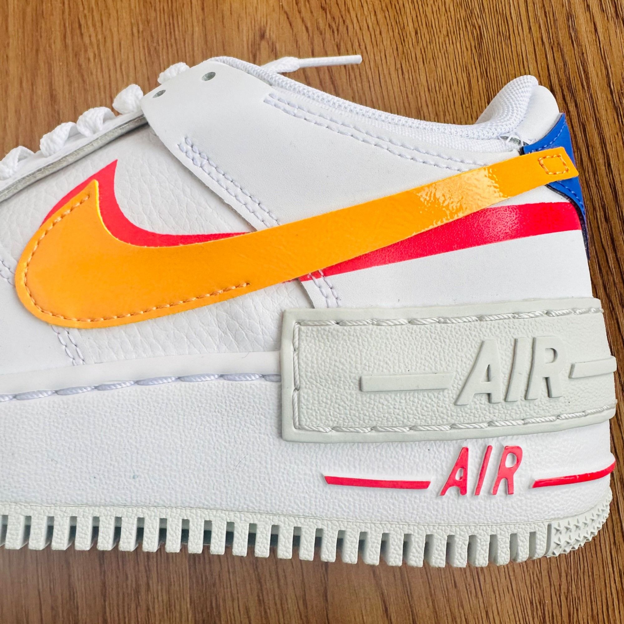 Nike ⭐Nike Air Force 1 Shadow 6.5 Womens Retro Shoes Sneakers Whi Size US 6.5 / IT 36.5 - 12 Thumbnail