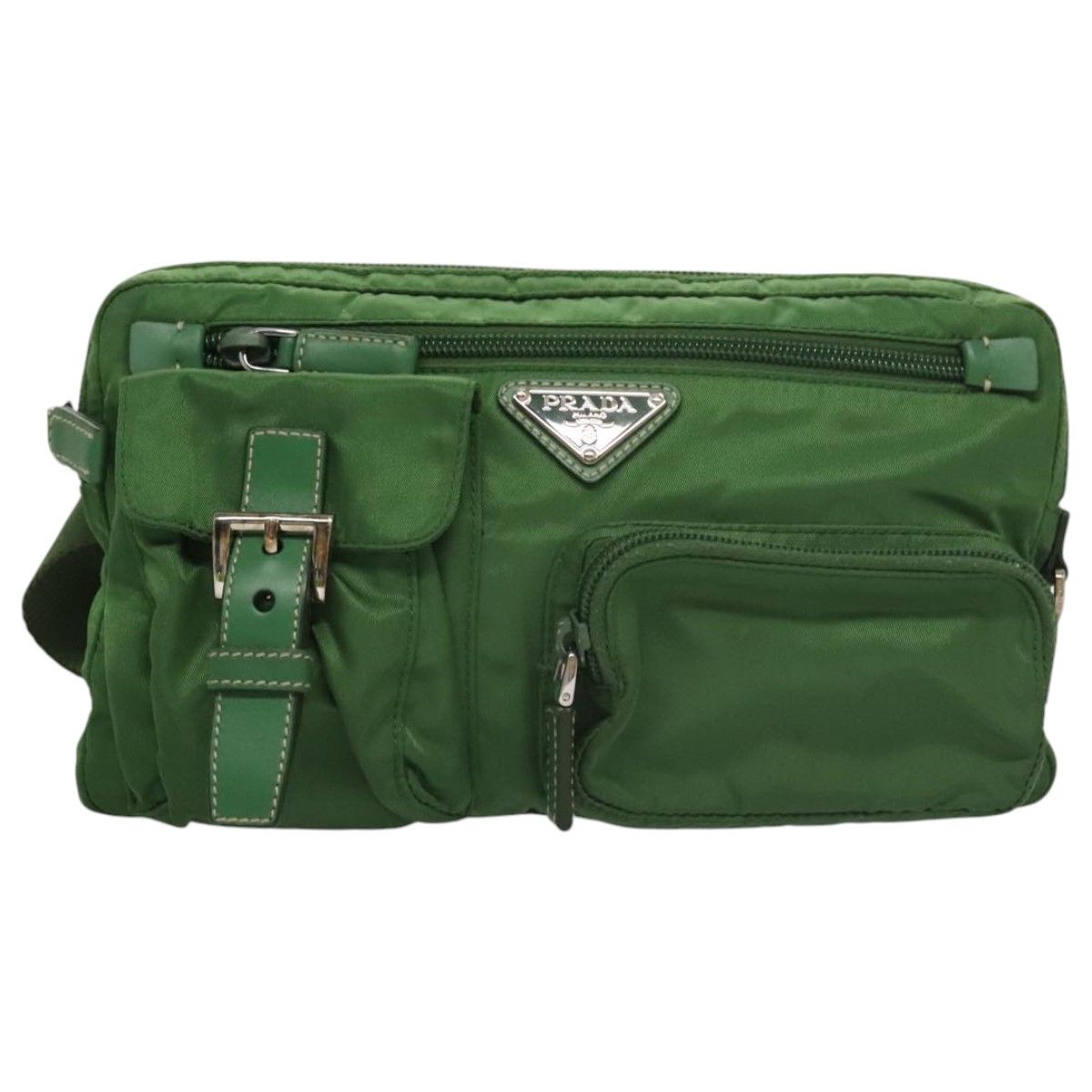 Prada Re-Nylon Green Synthetic Shoulder Bag (Pre-Owned) Size ONE SIZE - 1 Thumbnail