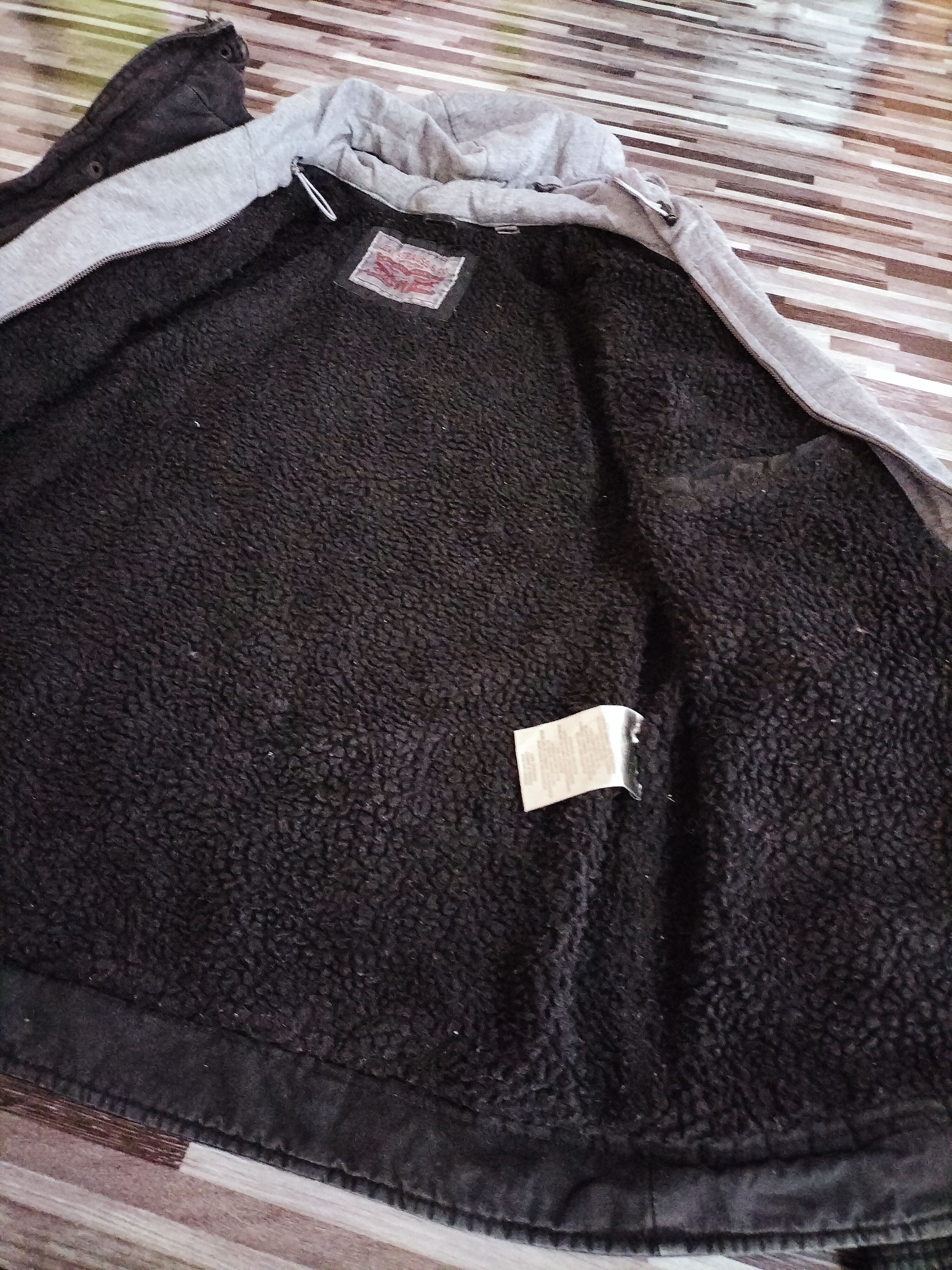 Levi's Vintage Levis Hoodie Jacket sherpa Duck Canvas pattern M65 Size US L / EU 52-54 / 3 - 9 Thumbnail