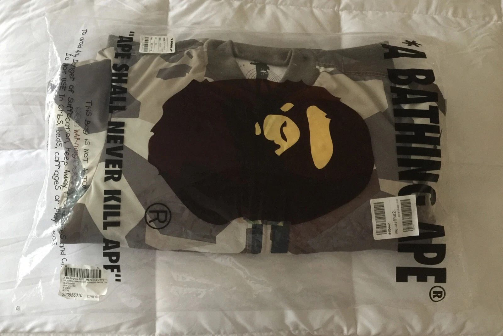 Bape BAPE A BATHING APE MEN SPLINTER CAMO BOMBER JACKET XL 2018 Size US XL / EU 56 / 4 - 6 Thumbnail