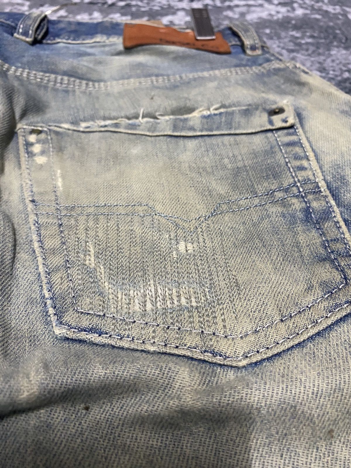 Diesel Vintage Diesel Industry Distressed Denim Jeans Made in Italy Size US 32 / EU 48 - 15 Thumbnail