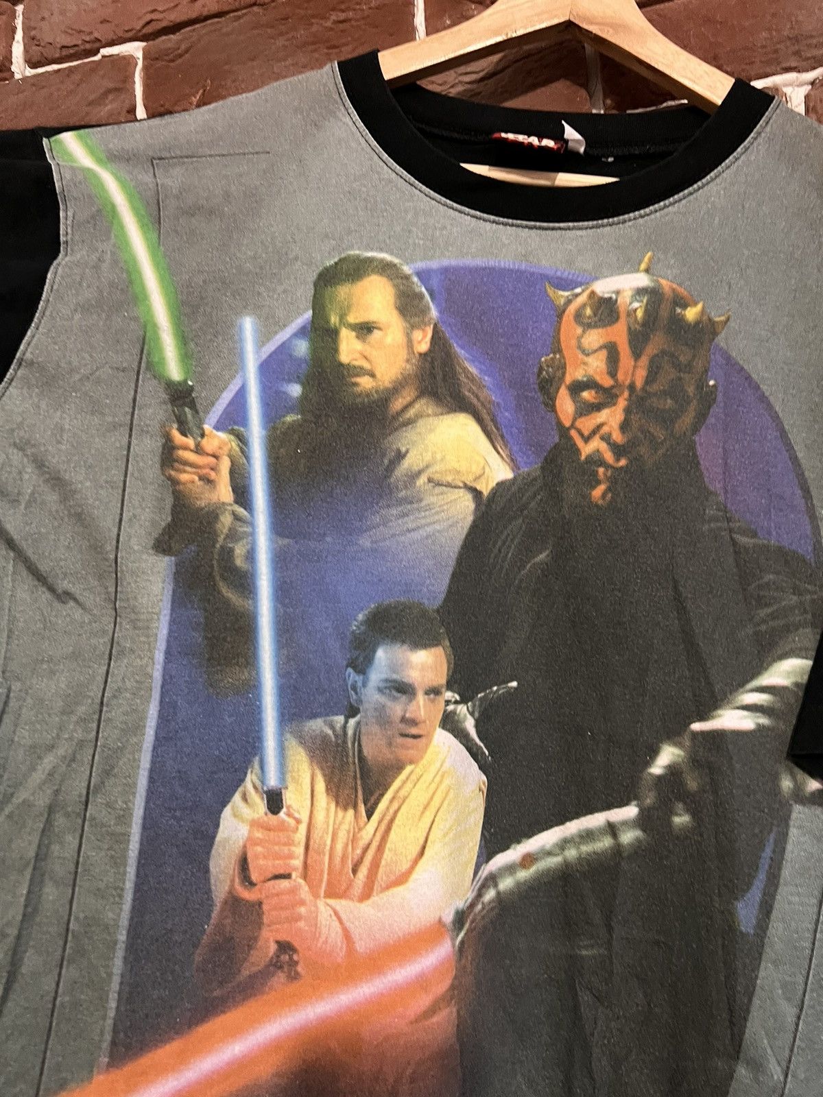 Star Wars Rare Vintage 90s Star Wars Darth Maul Tshirt Tatooine Anakin Size US XL / EU 56 / 4 - 3 Thumbnail