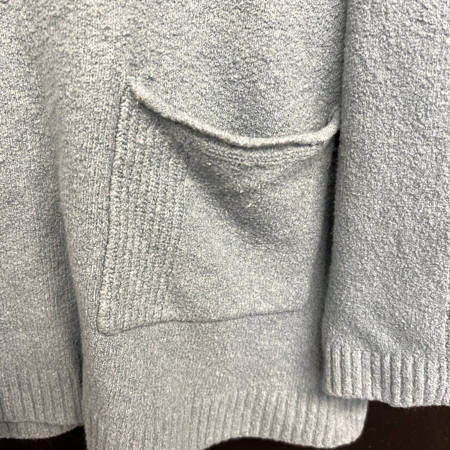 J. Jill J Jill Sweater Womens Medium Pullover Wool Blend Crew Neck Pockets Blue Knit Regular Vintage: No Size M / US 6-8 / IT 42-44 - 3 Thumbnail