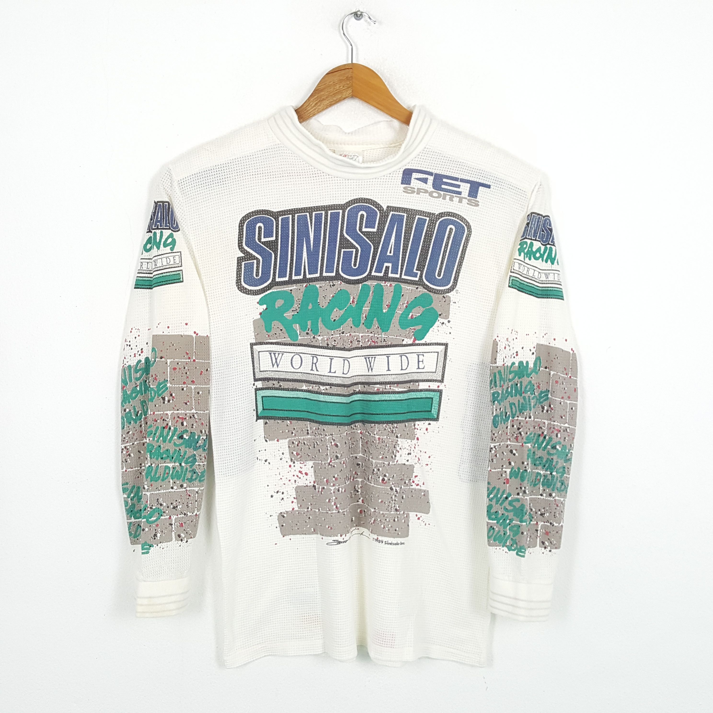 Vintage Vintage 80s SINISALO RACING Extreme Motorsports T-Shirts Size US S / EU 44-46 / 1 - 1 Thumbnail