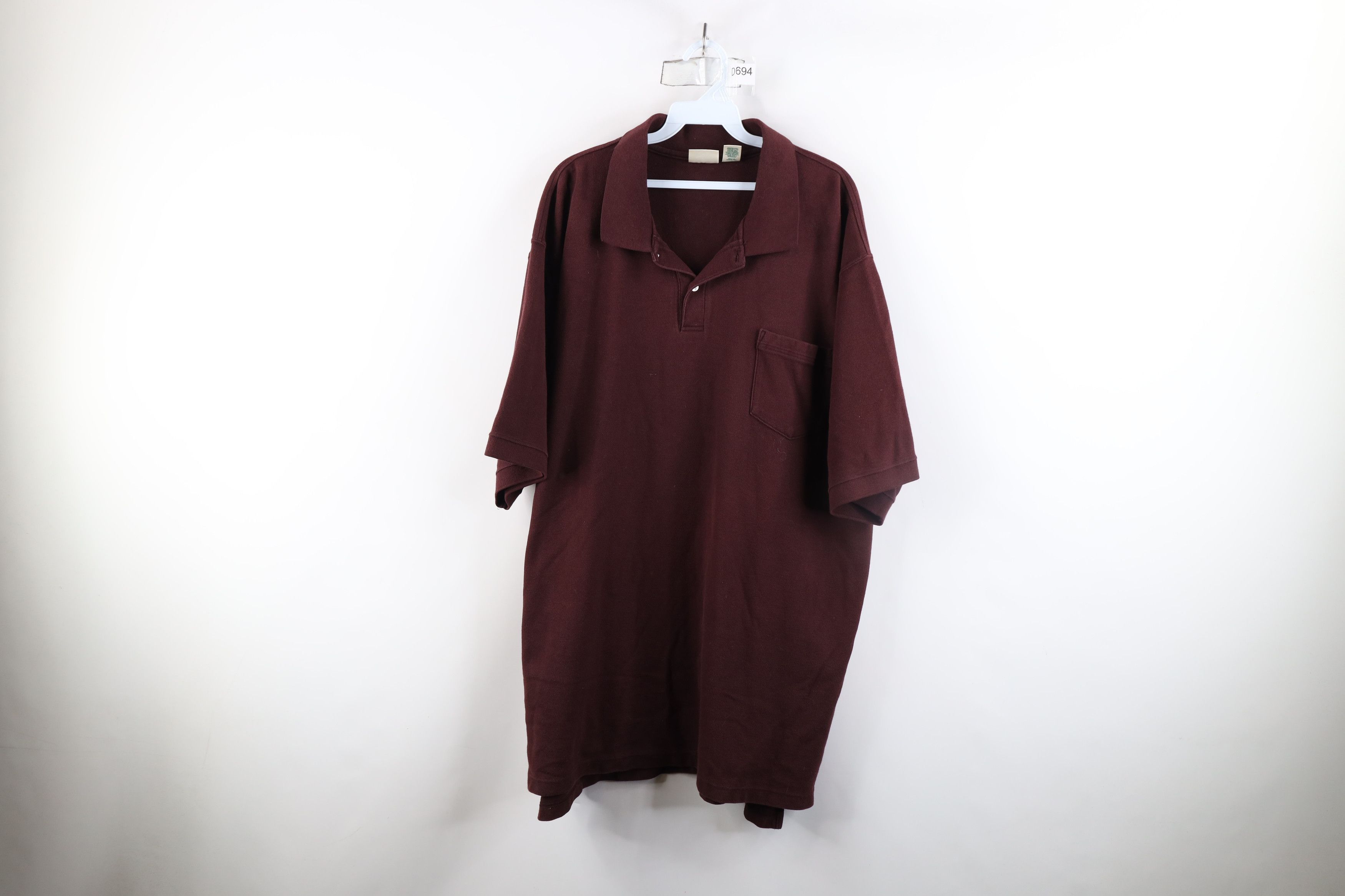 L.L. Bean × Vintage Vintage 90s LL Bean Heavyweight Collared Polo Shirt USA Size US XXL / EU 58 / 5 - 1 Thumbnail