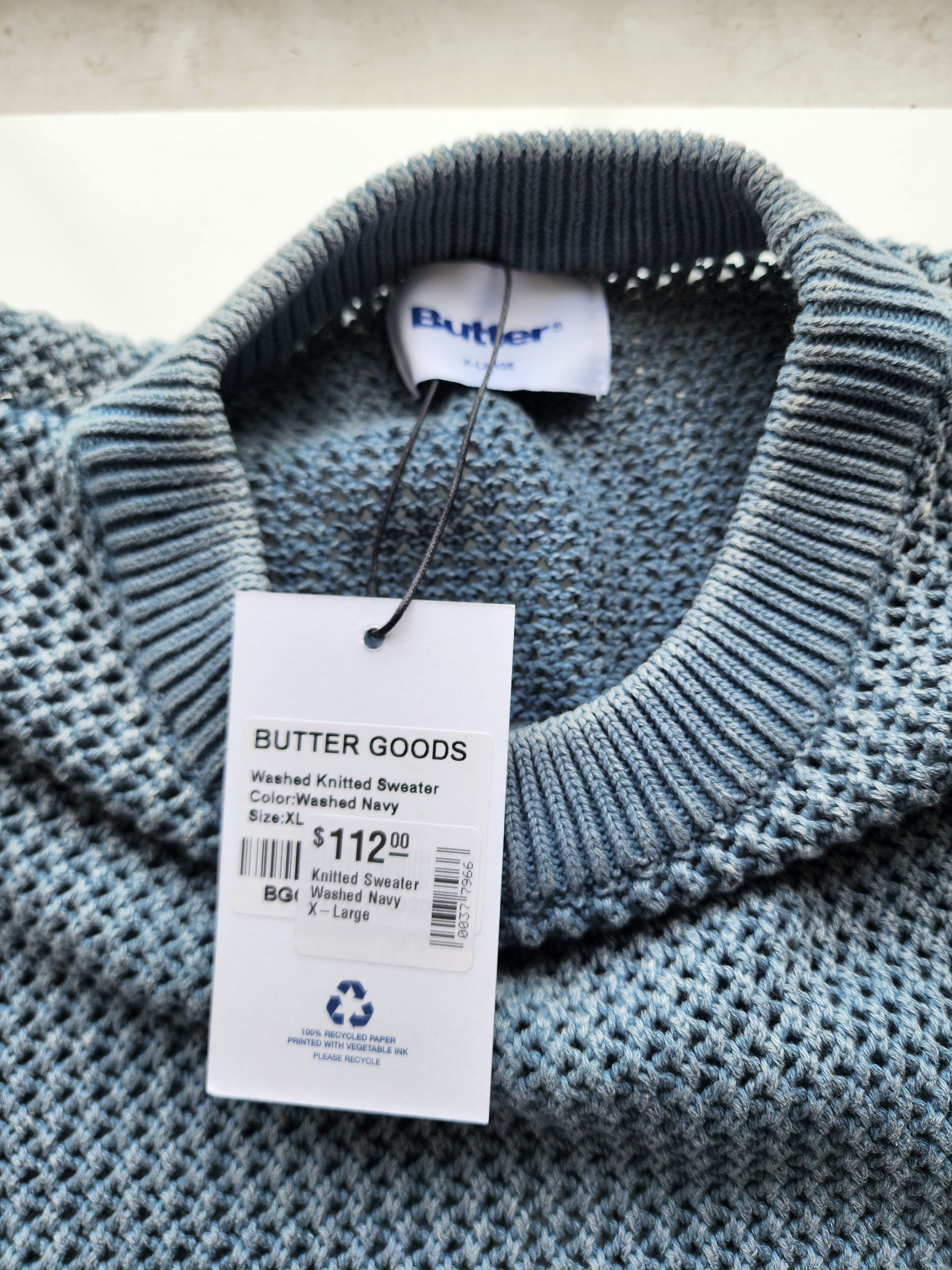 Butter Goods Washed Knitted Sweater Size US XL / EU 56 / 4 - 7 Thumbnail