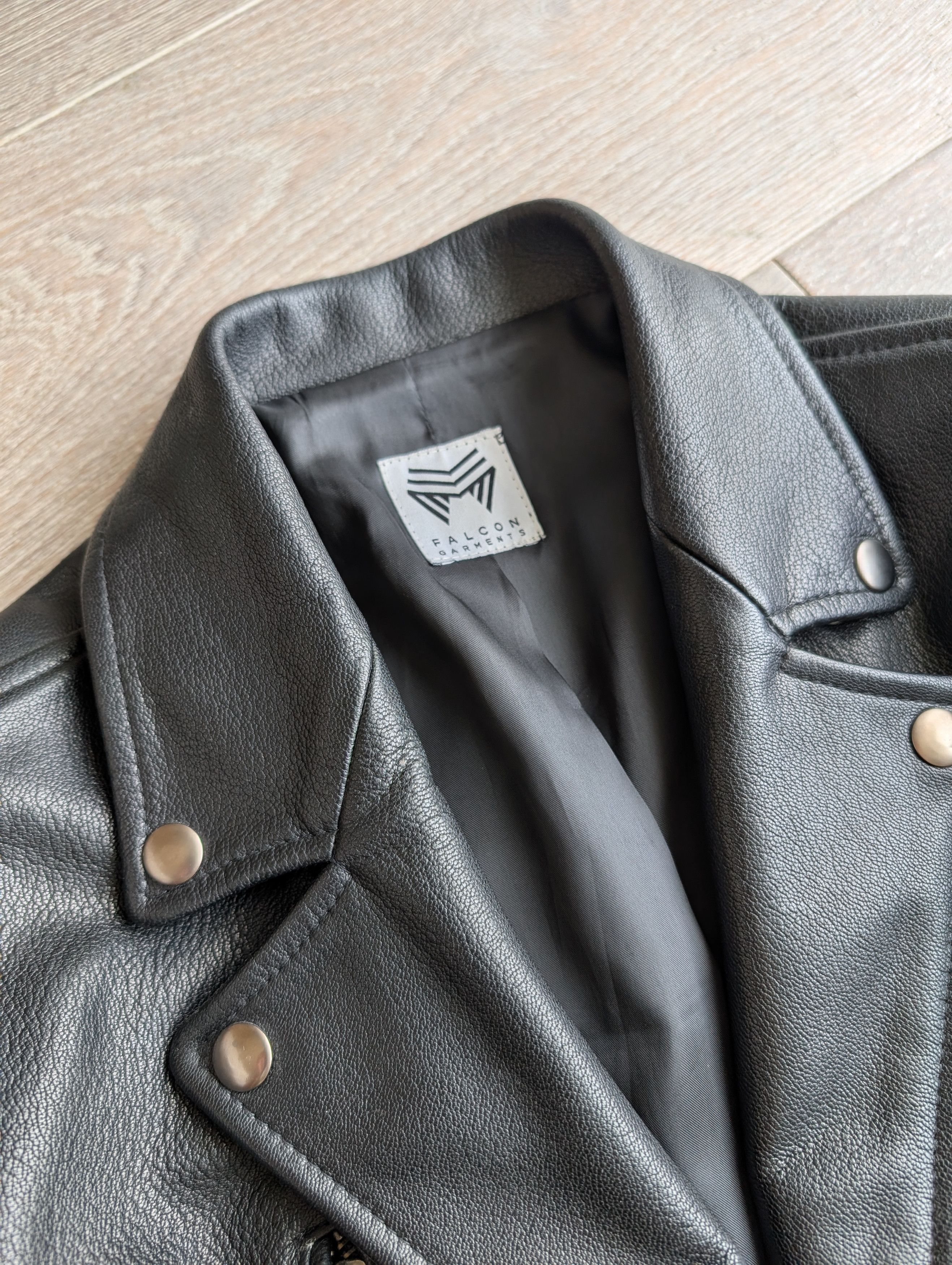 Falcon Garments Falcon Garments DR1 Double Rider Goatskin Leather Jacket Size US XS / EU 42 / 0 - 4 Thumbnail