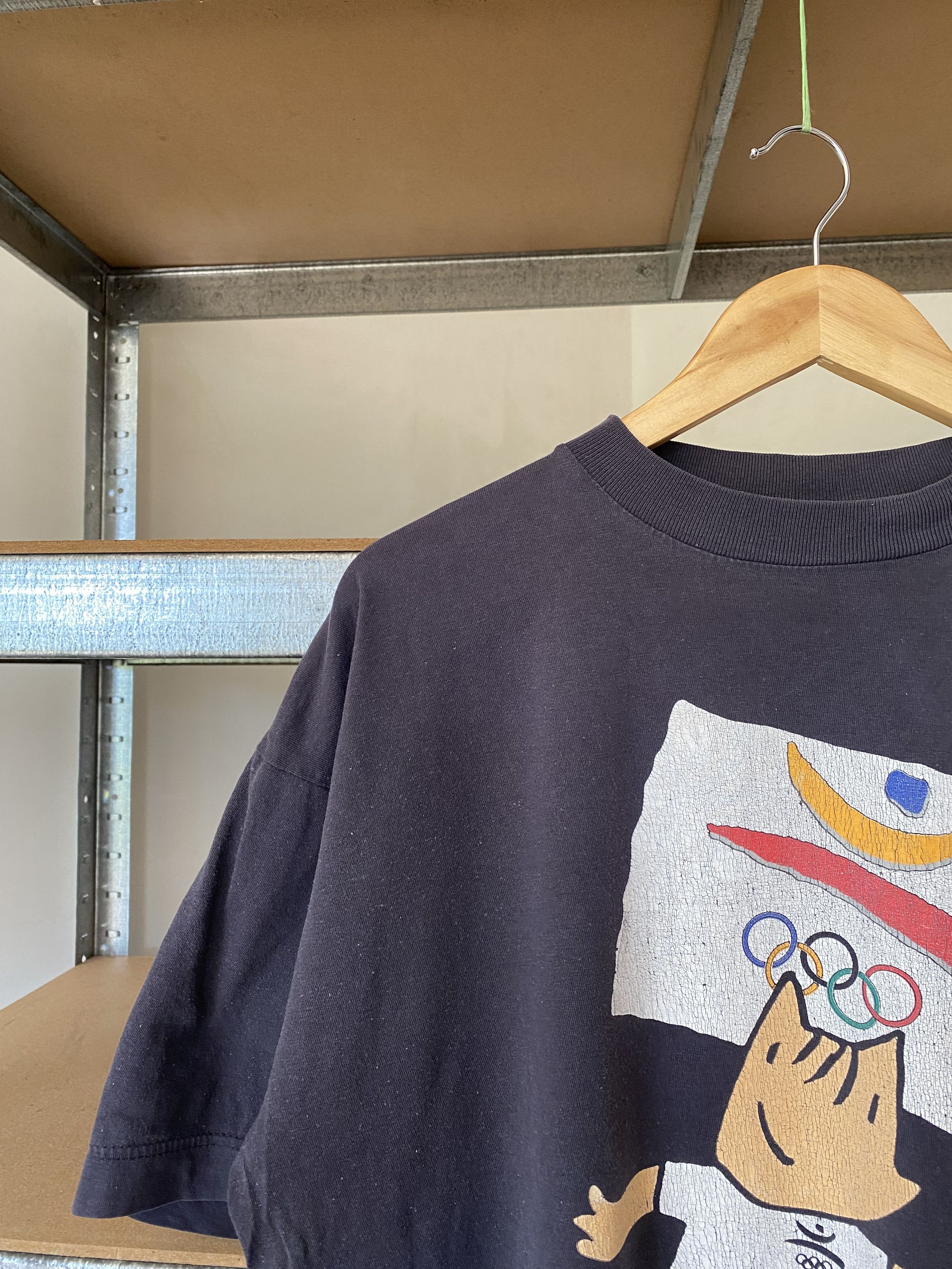 Vintage Barcelona Olympics Mascot Vintage 1992 N.O.S Promo Coob Tee Size US L / EU 52-54 / 3 - 4 Thumbnail